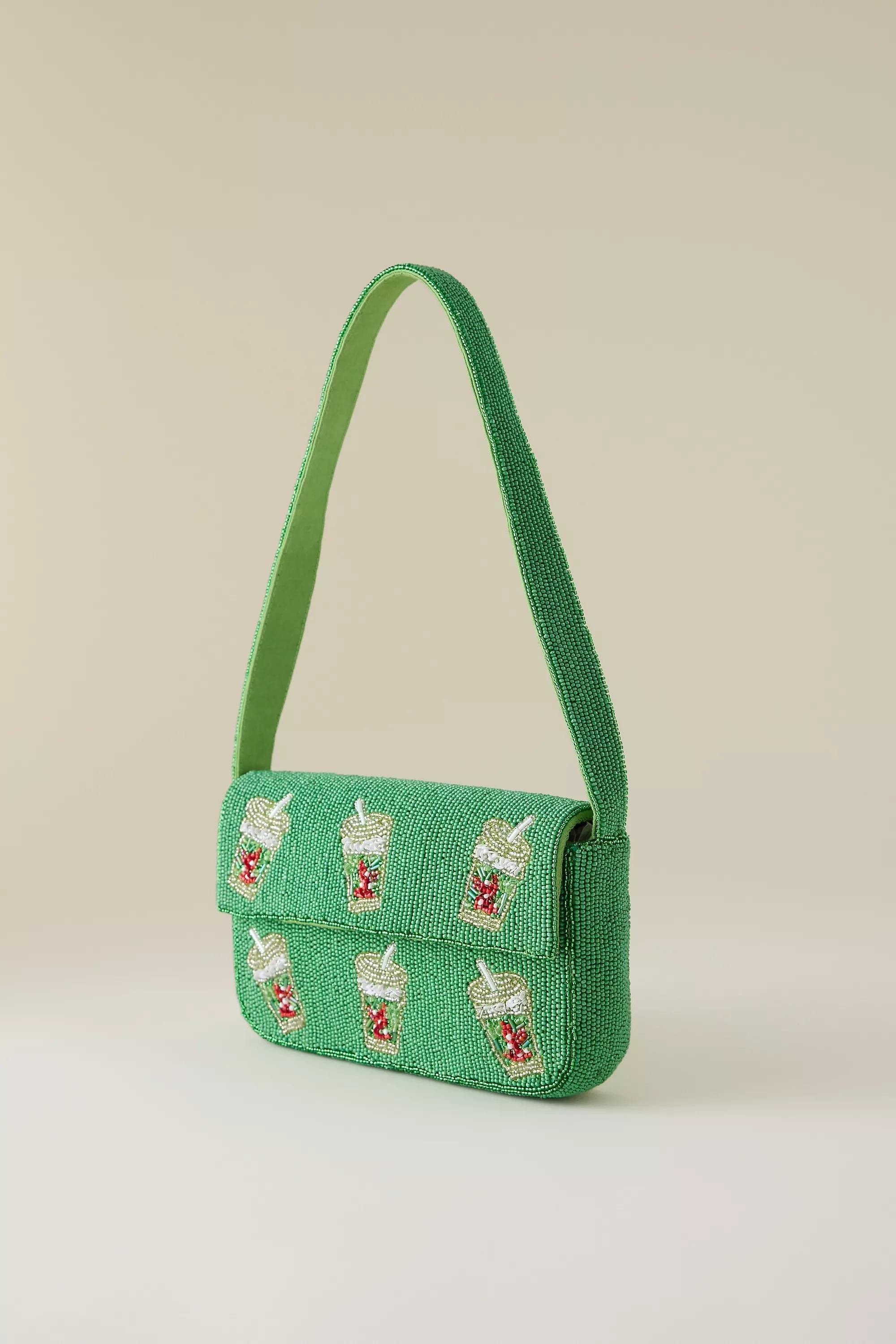 The Fiona Beaded Bag, Green, A501_0038, medium