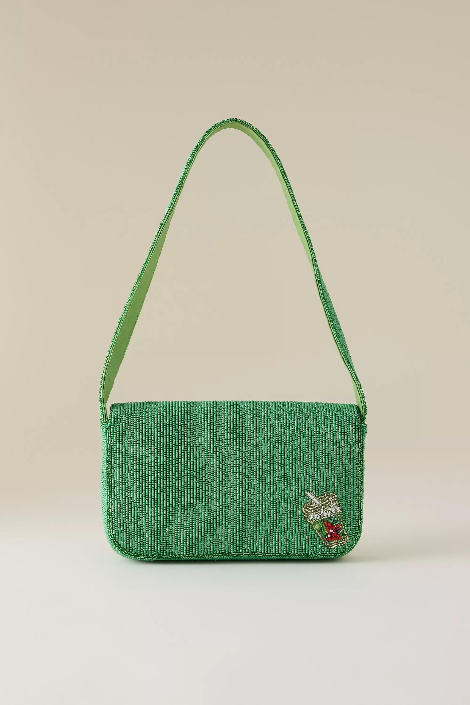 The Fiona Beaded Bag, Green, A501_0038, large image number 4