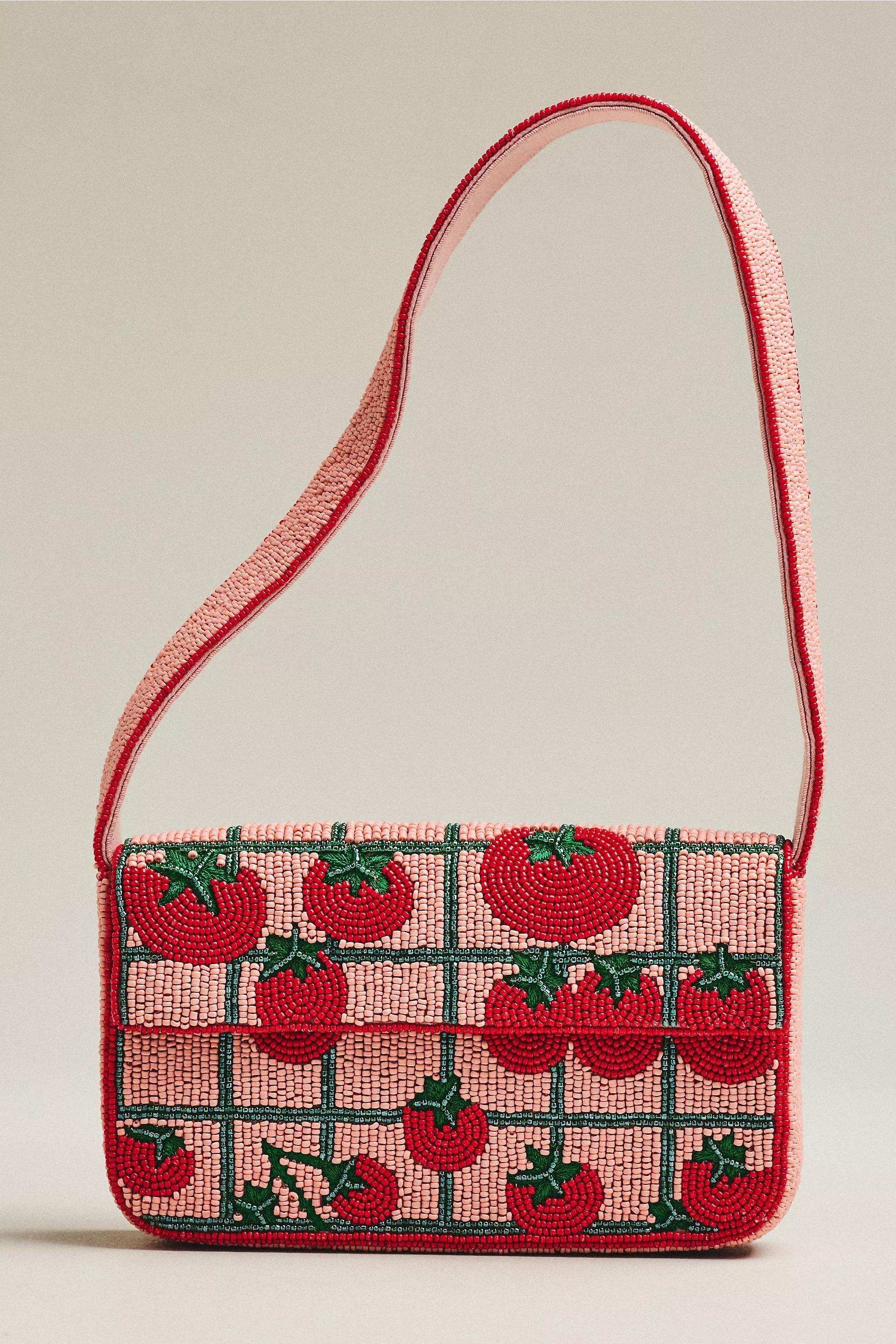 The Fiona Beaded Bag, Red, A501_0063, large image number 1