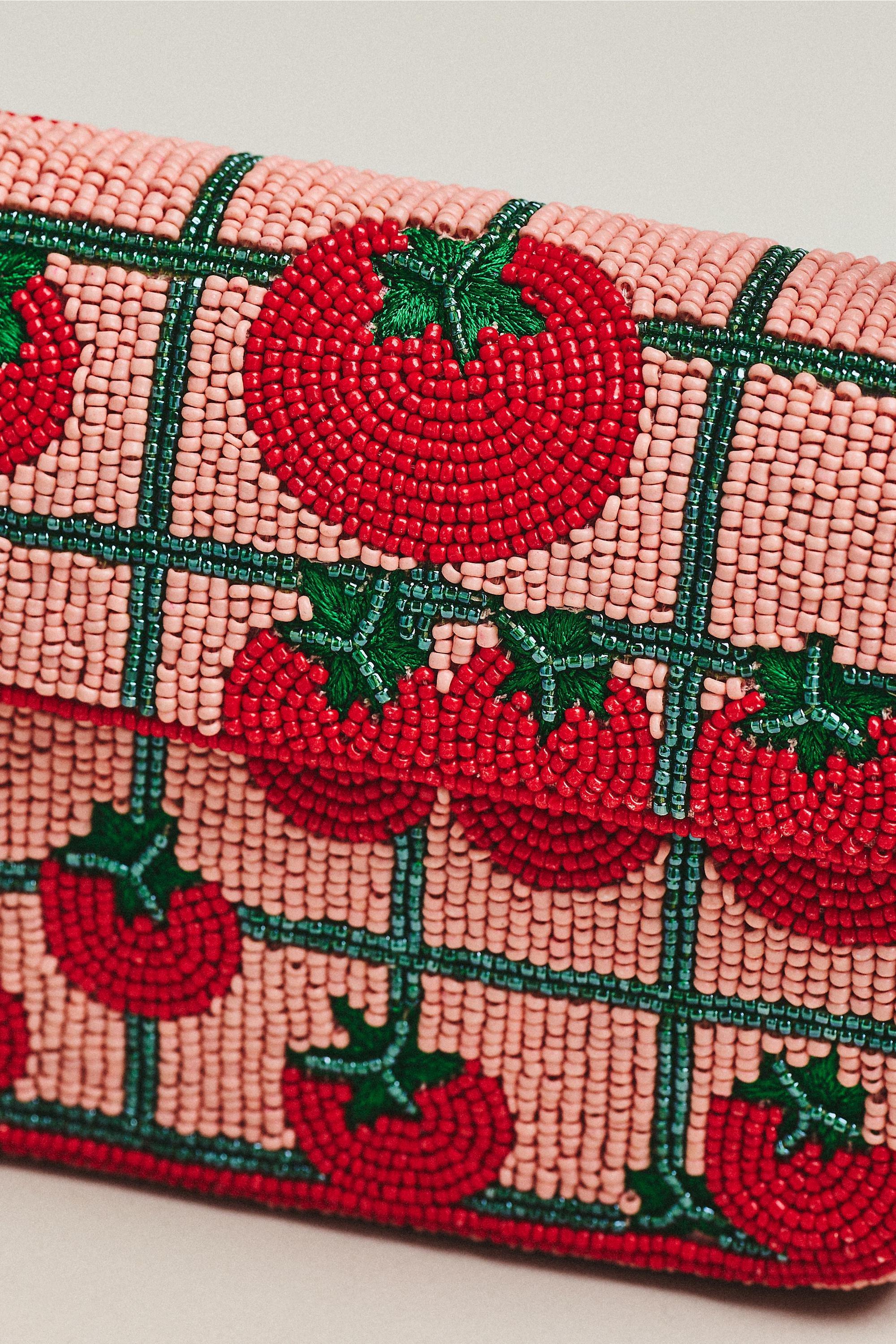 The Fiona Beaded Bag, Red, A501_0063, large image number 4