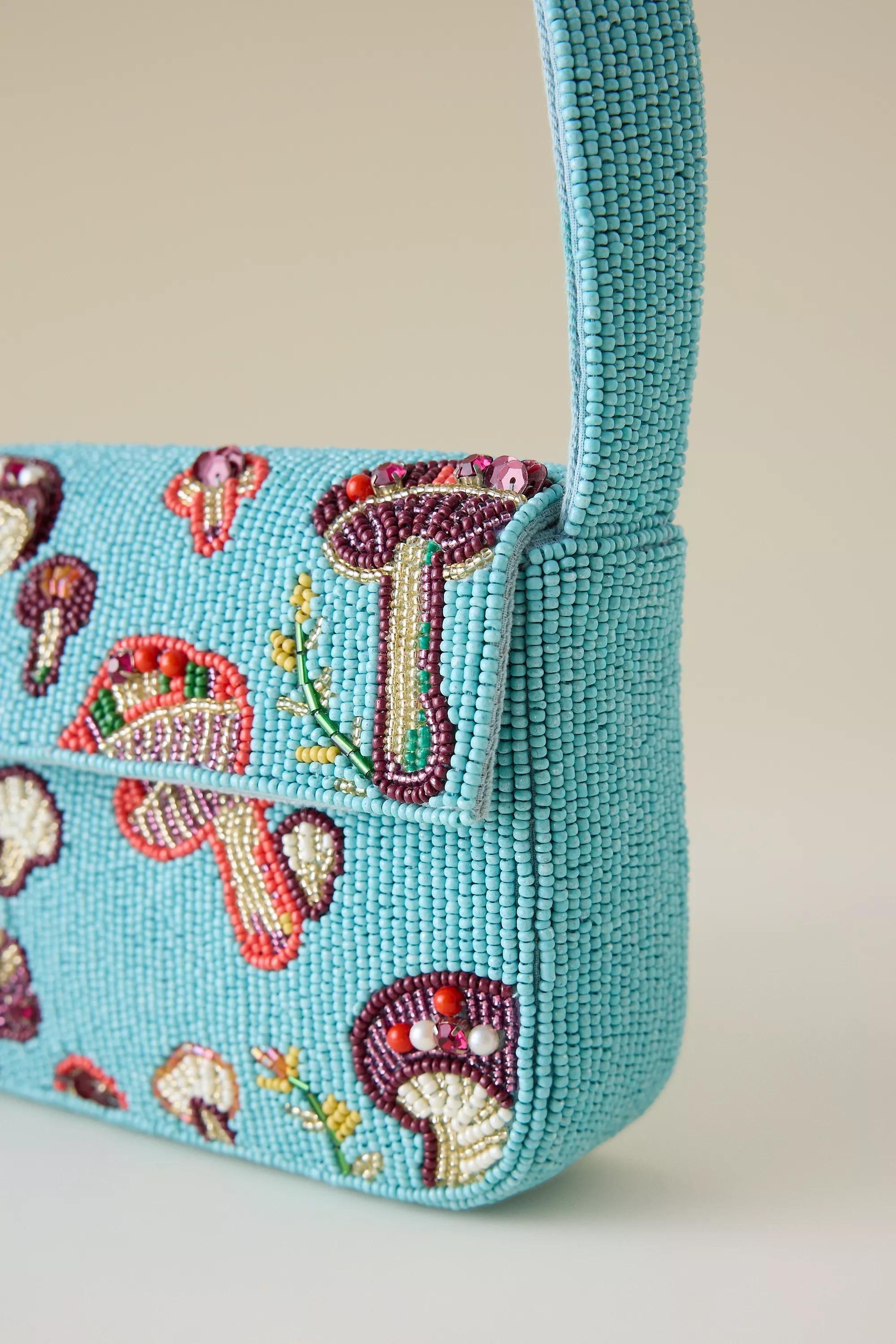 The Fiona Beaded Bag, Blue, A501_0092, large image number 3