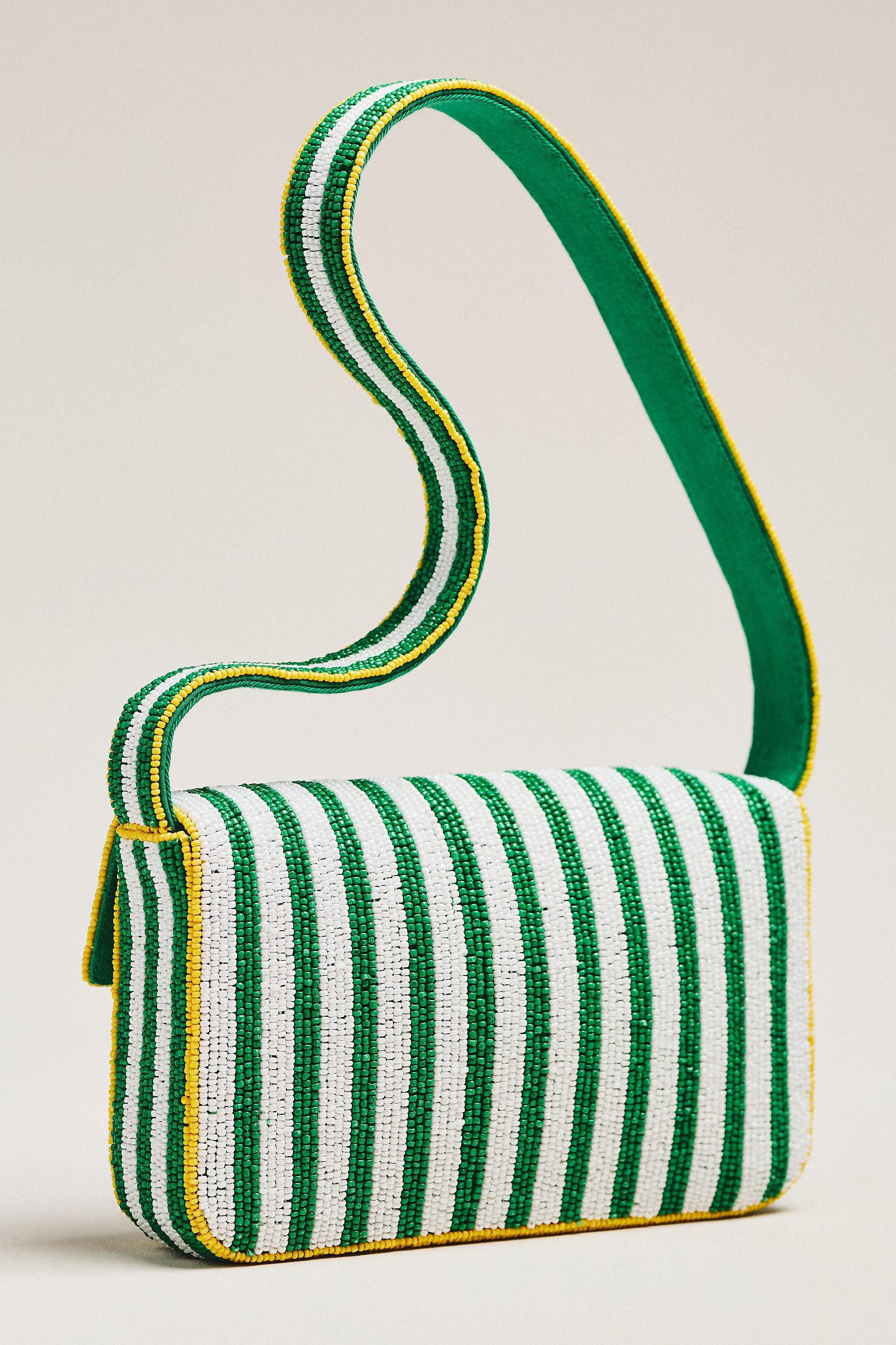 The Fiona Beaded Bag, Green, A501_0545, large image number 1