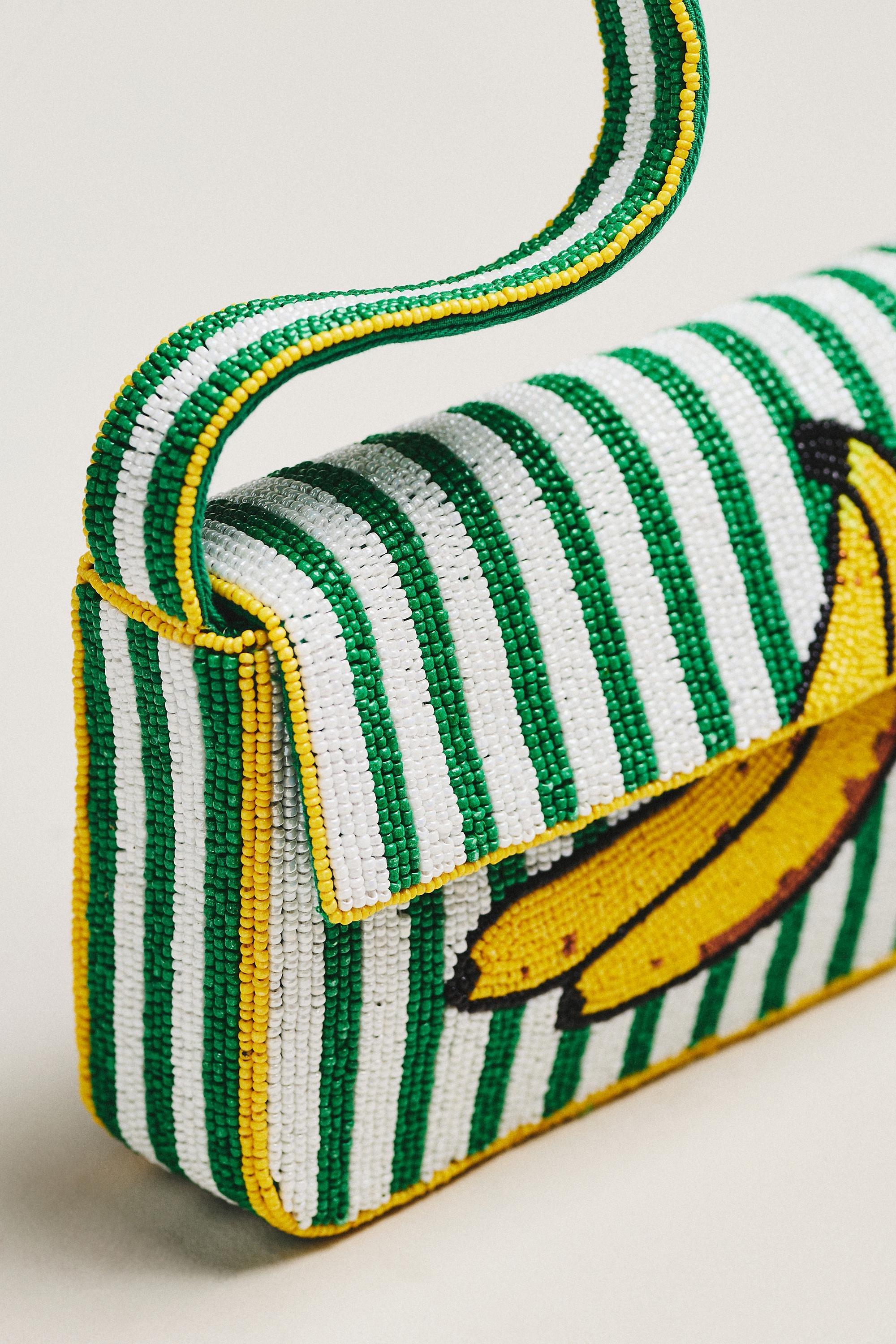 The Fiona Beaded Bag, Green, A501_0545, large image number 2