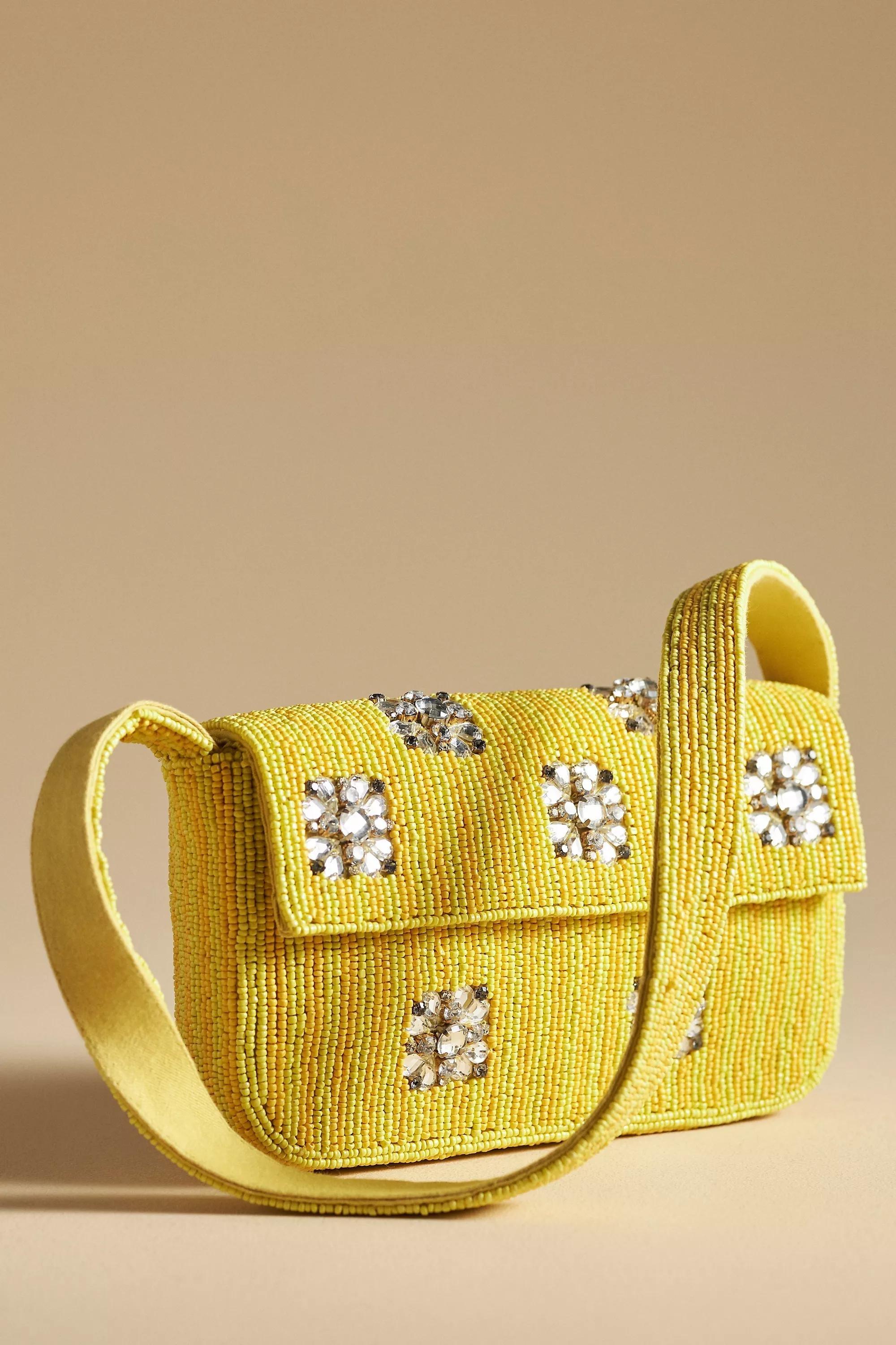 The Fiona Beaded Bag, Yellow, A501_0272, large image number 0