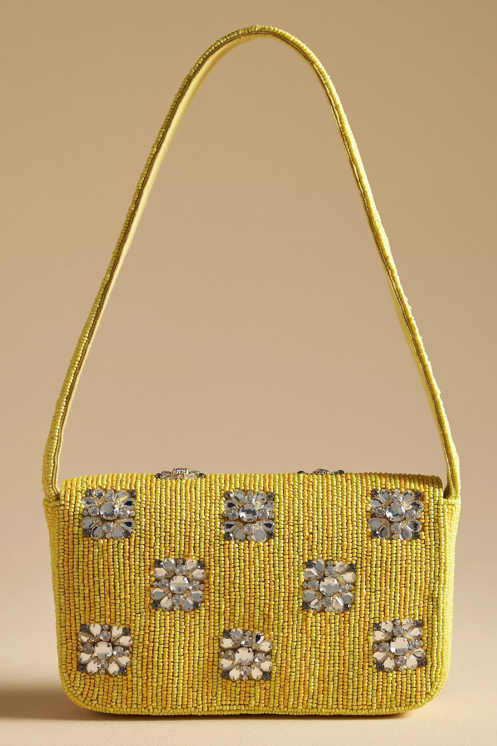 The Fiona Beaded Bag, Yellow, A501_0272, large image number 1