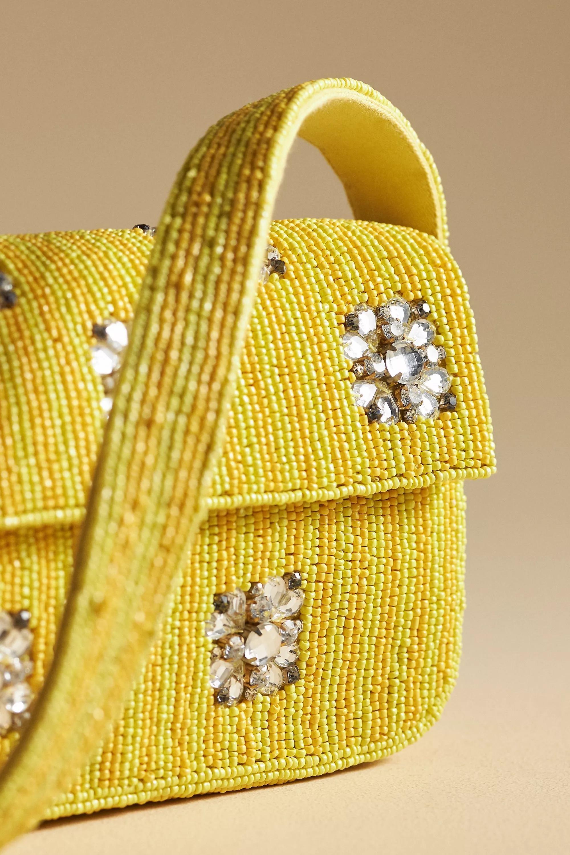 The Fiona Beaded Bag, Yellow, A501_0272, large image number 2
