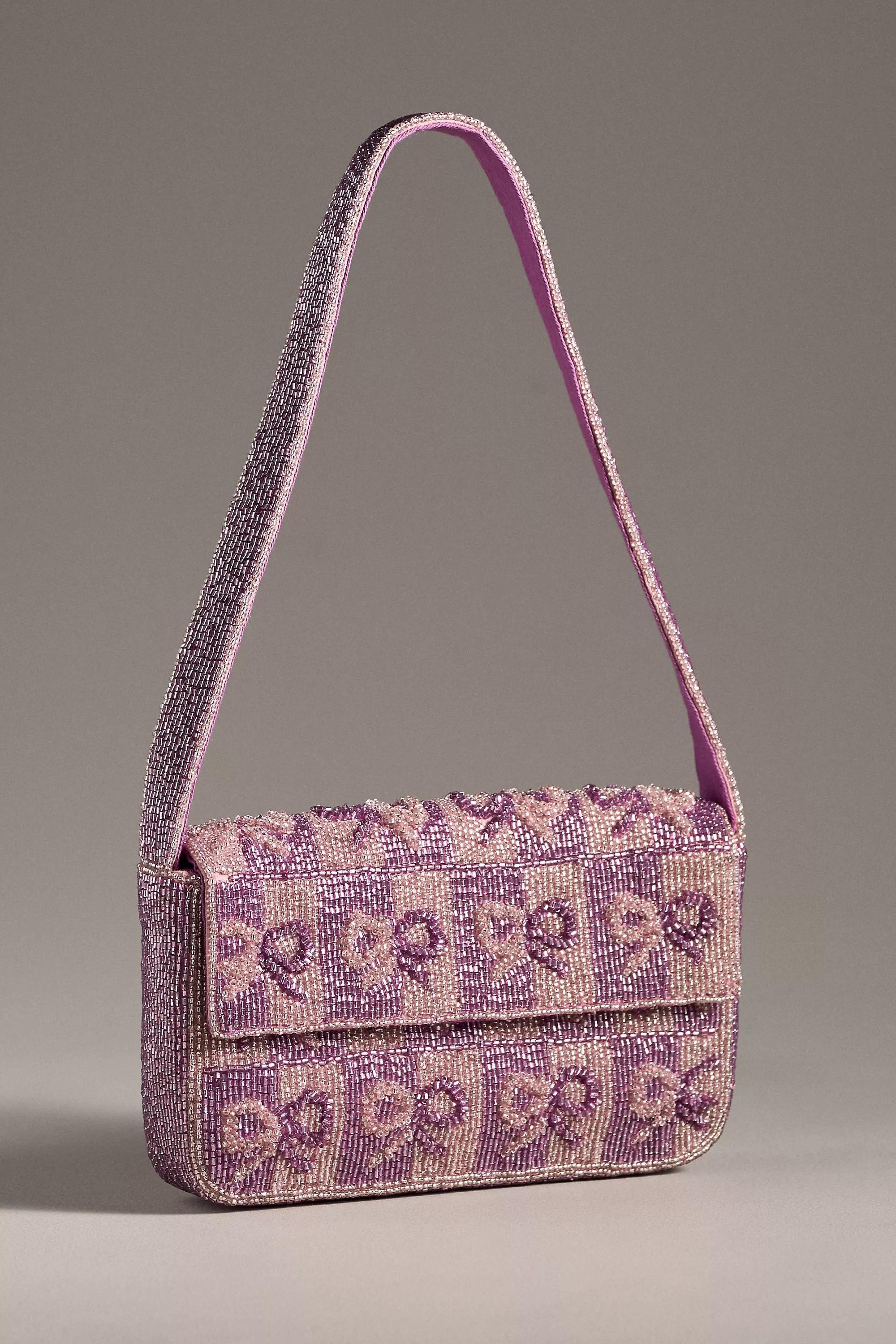 Anthropologie Embellishment Handmade, Purple, A501_0050, large image number 0