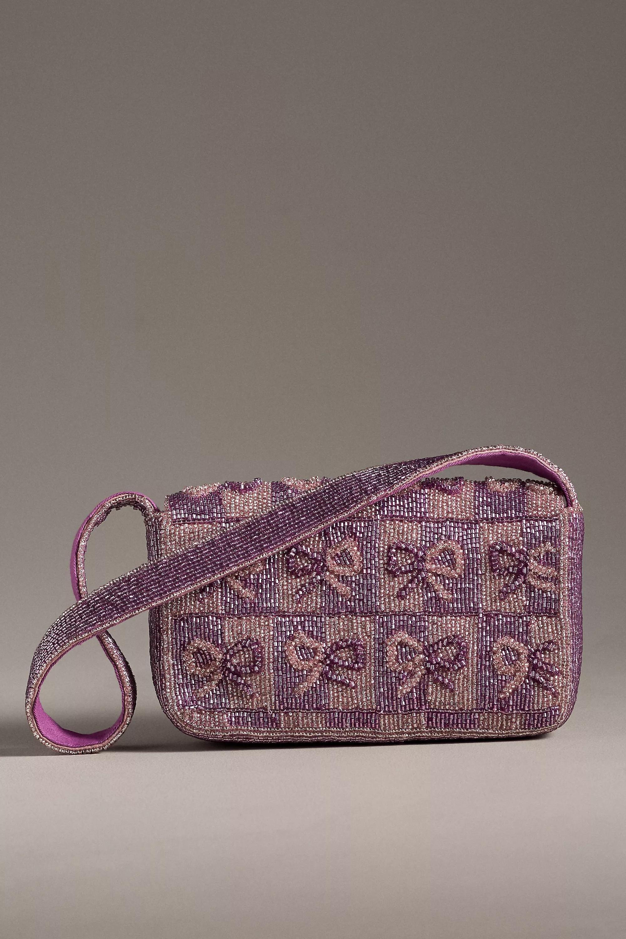 Anthropologie Embellishment Handmade, Purple, A501_0050, large image number 1