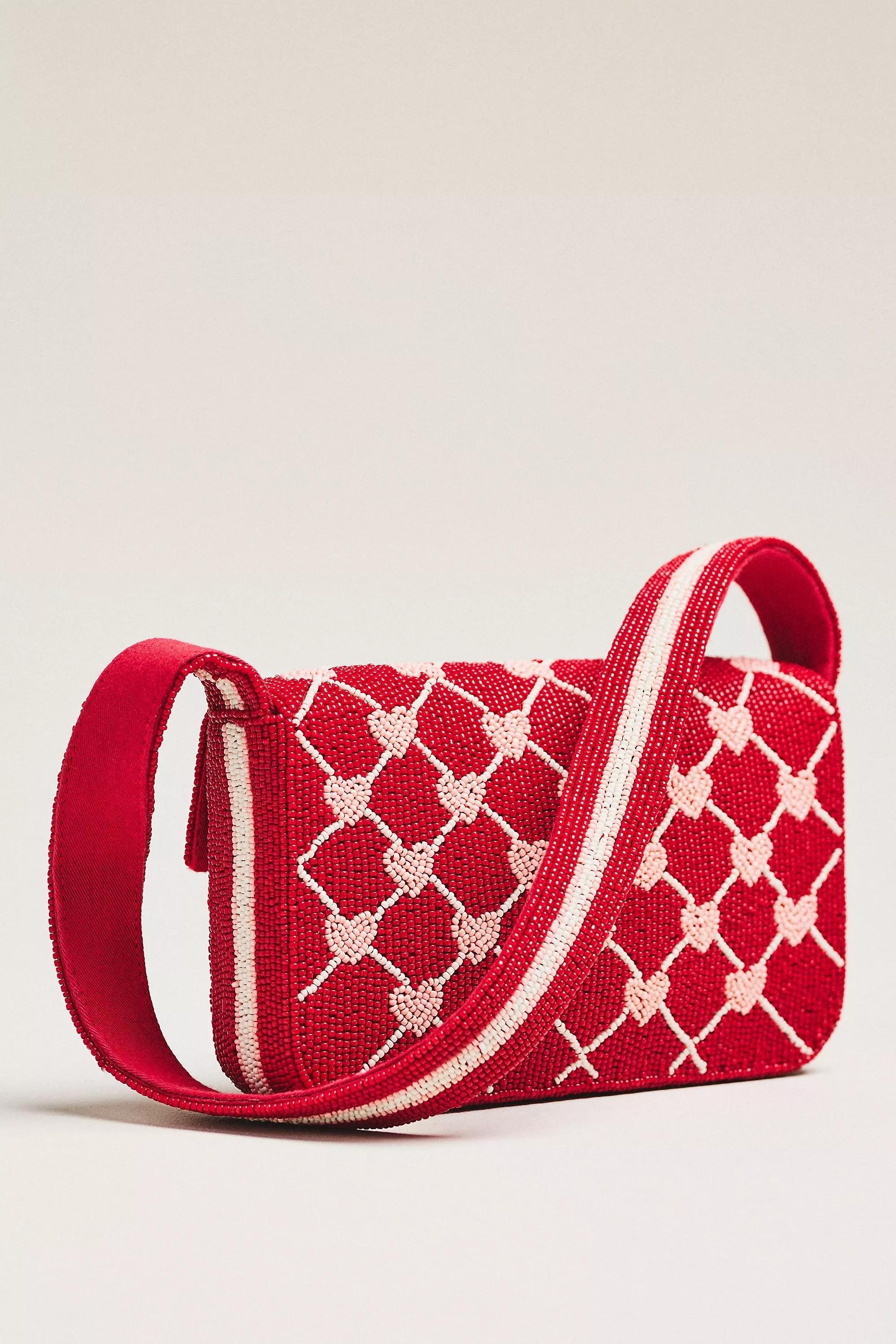 The Fiona Beaded Bag, Red, A501_0260, large image number 1