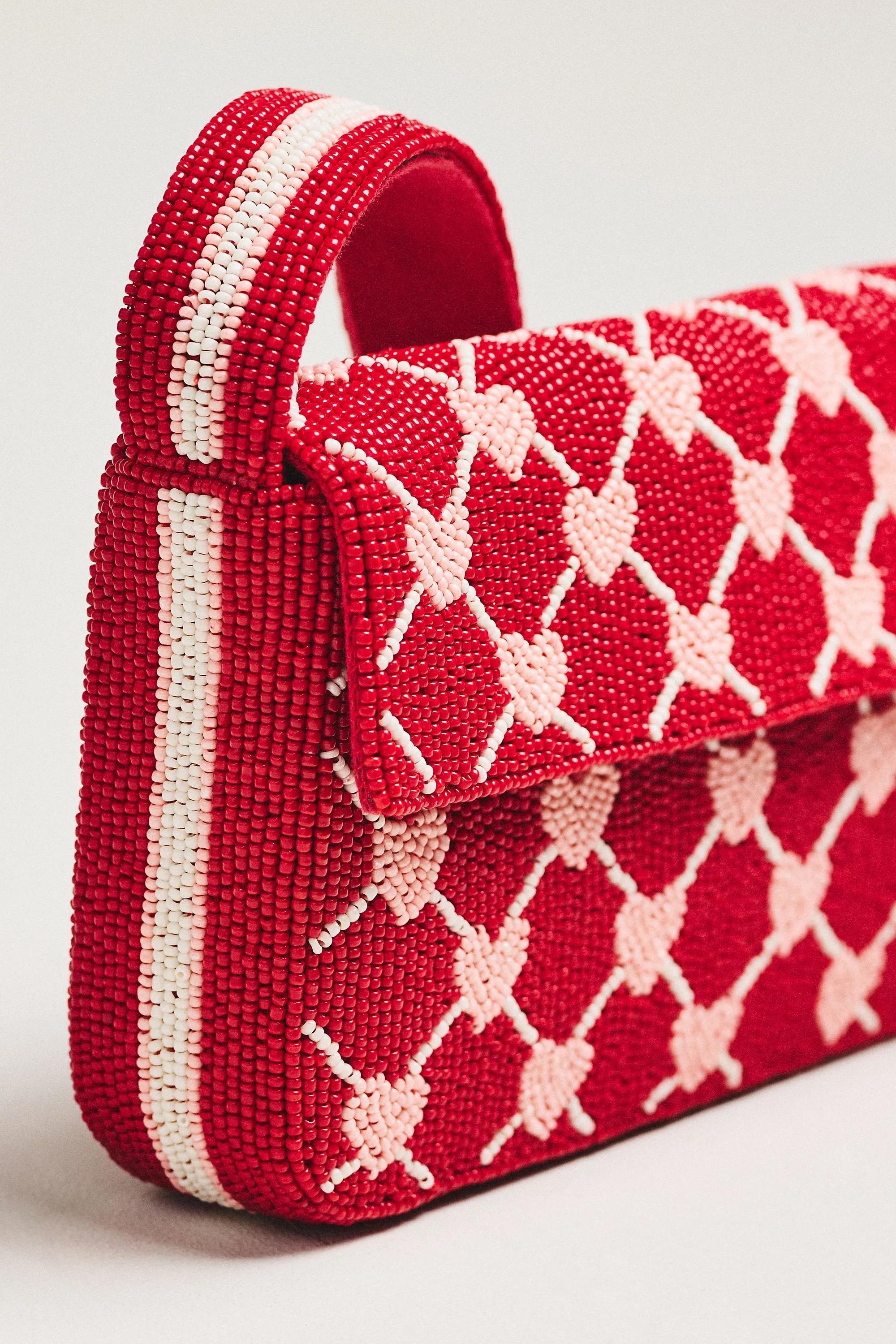 The Fiona Beaded Bag, Red, A501_0260, large image number 3