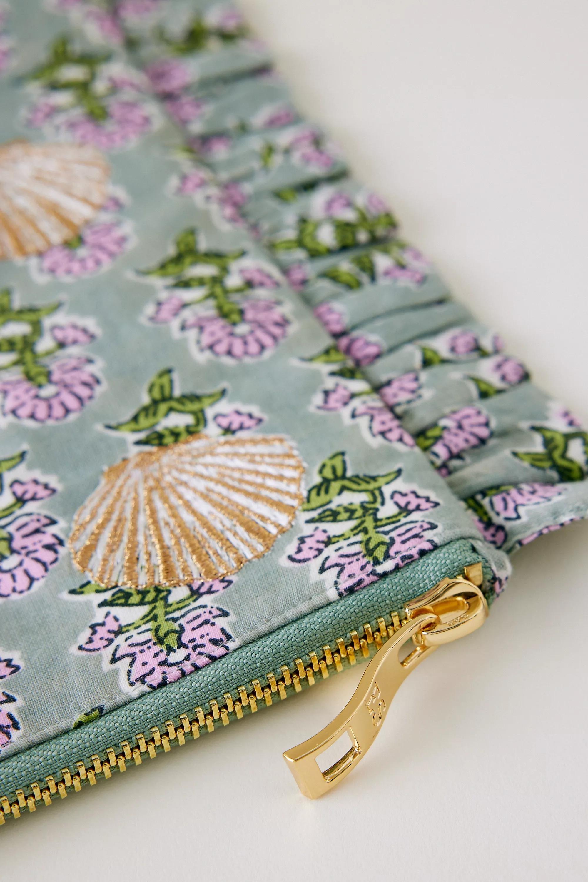 By Elizabeth Scarlett Rebirth Ruffle Pouch, Green, A501_0037, large image number 3
