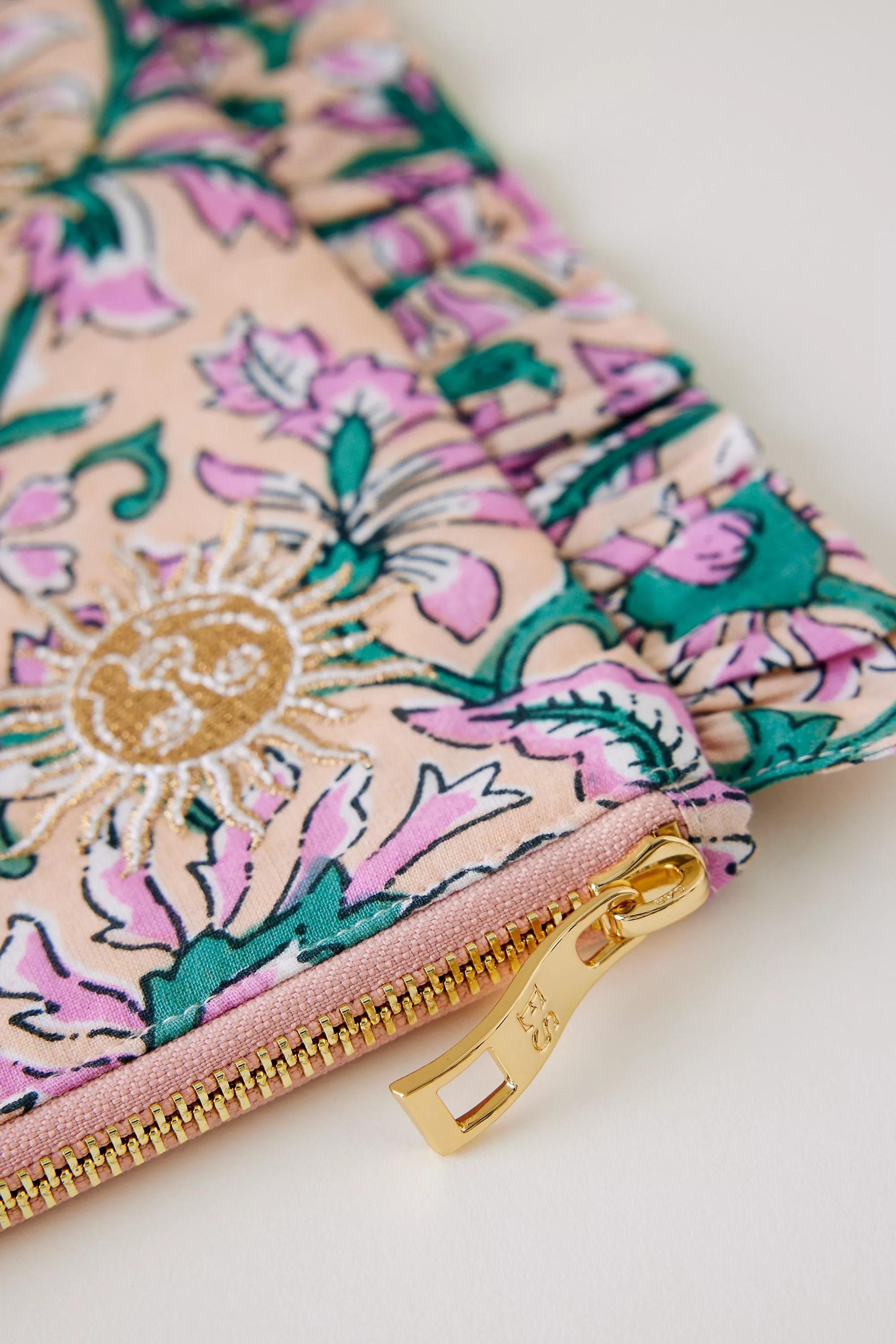 By Elizabeth Scarlett Rebirth Ruffle Pouch, Purple, A501_0055, large image number 1