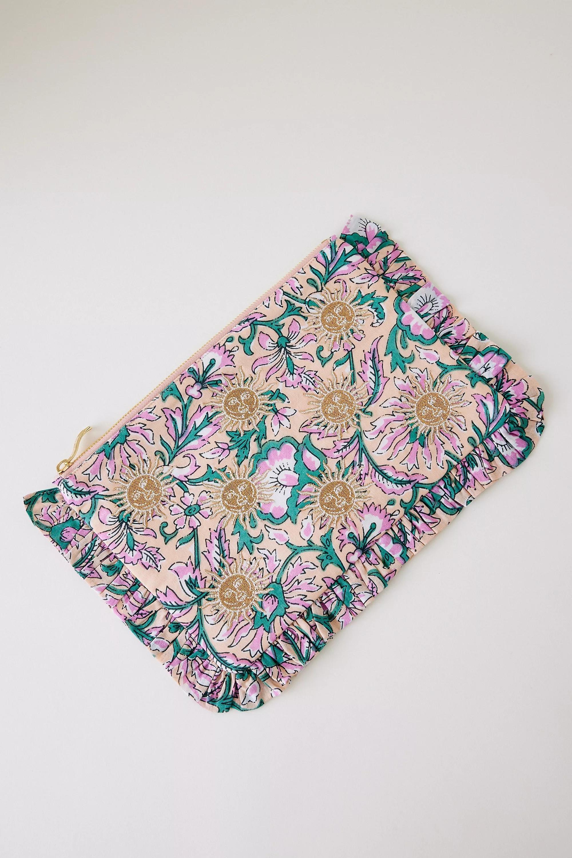 By Elizabeth Scarlett Rebirth Ruffle Pouch, Purple, A501_0055, large image number 2
