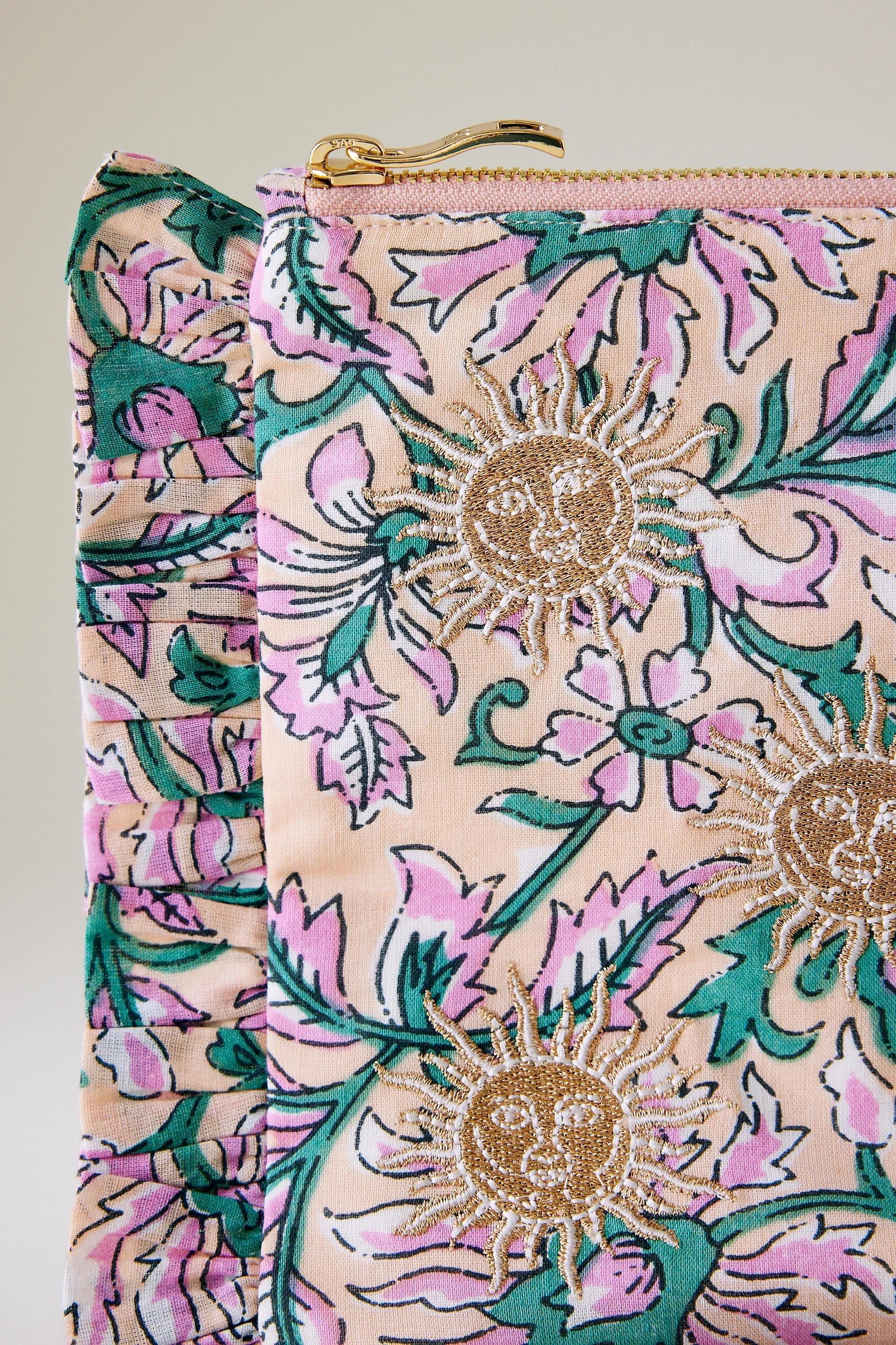 By Elizabeth Scarlett Rebirth Ruffle Pouch, Purple, A501_0055, large image number 3