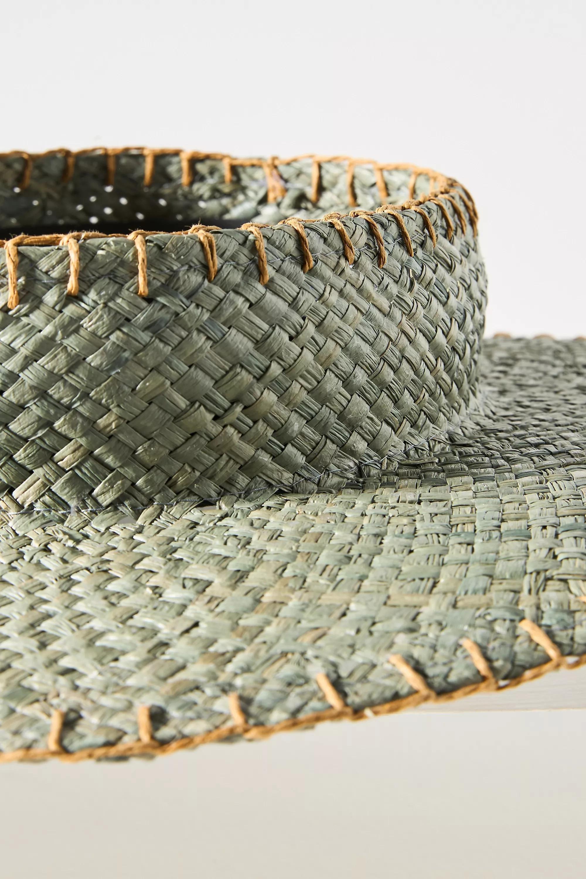GREEN Wyeth Julia Straw Visor, A501_0030, large image number 2