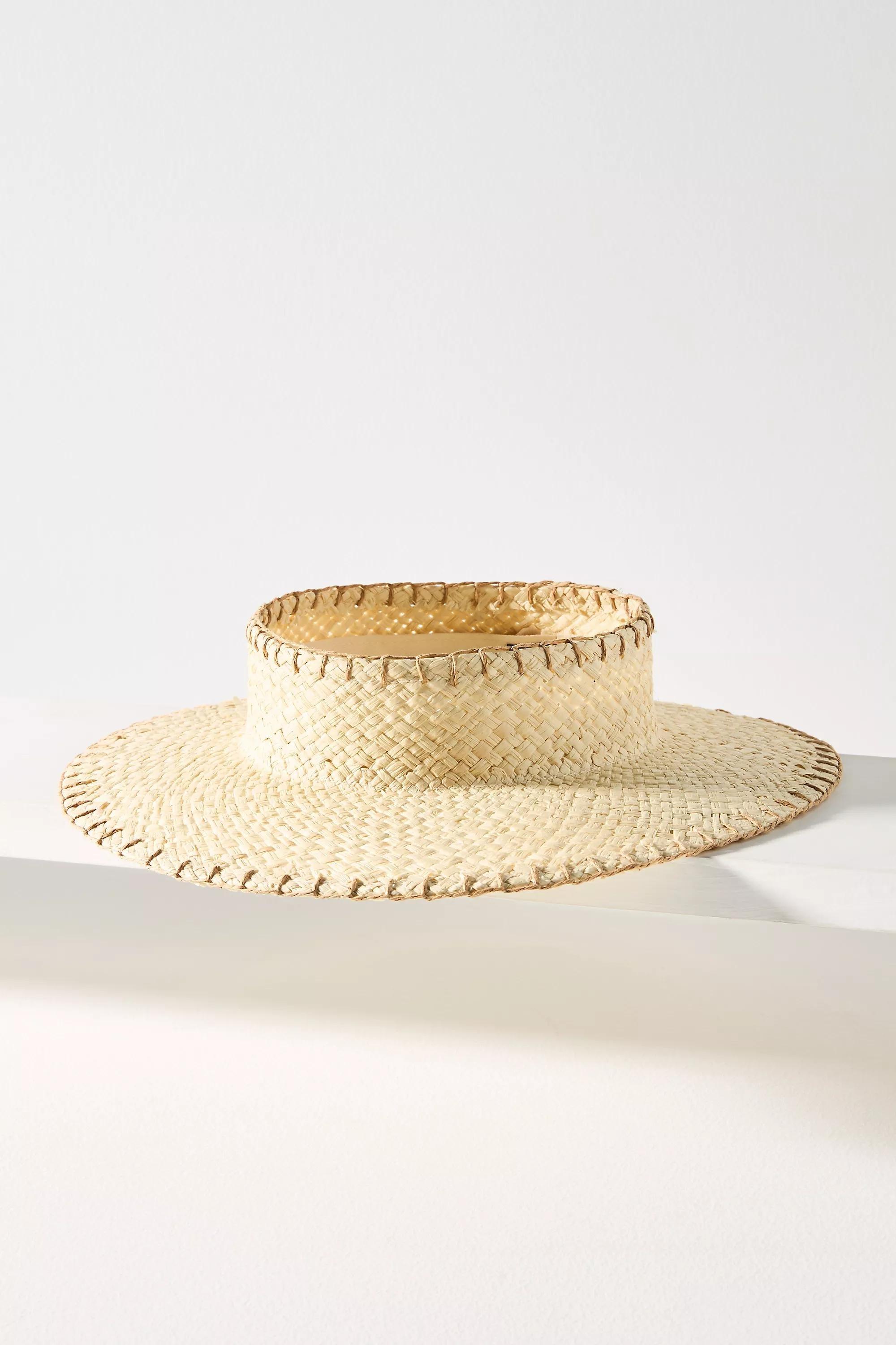 Beige Wyeth Julia Straw Visor, , medium