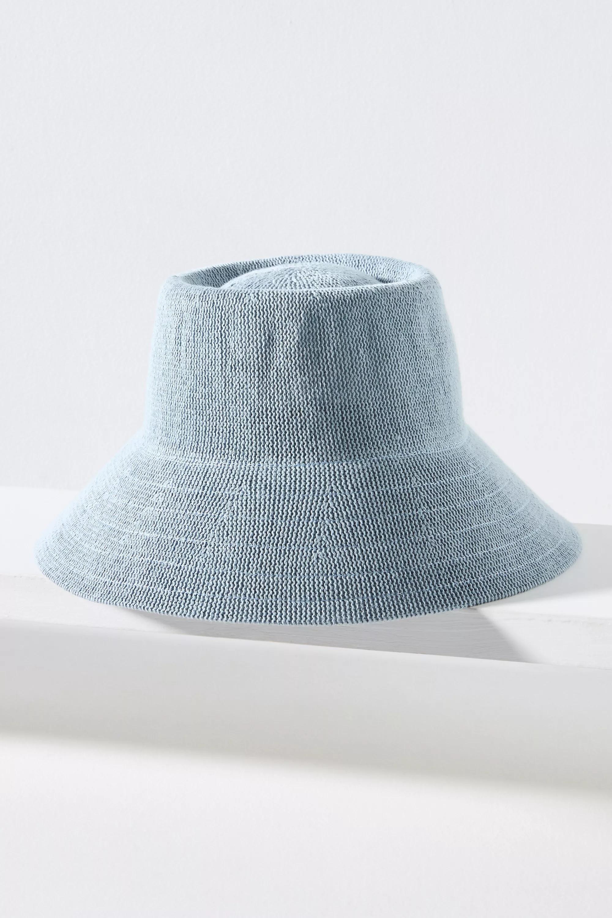 Knitted Bucket Hat, Blue, A501_0040, large image number 0