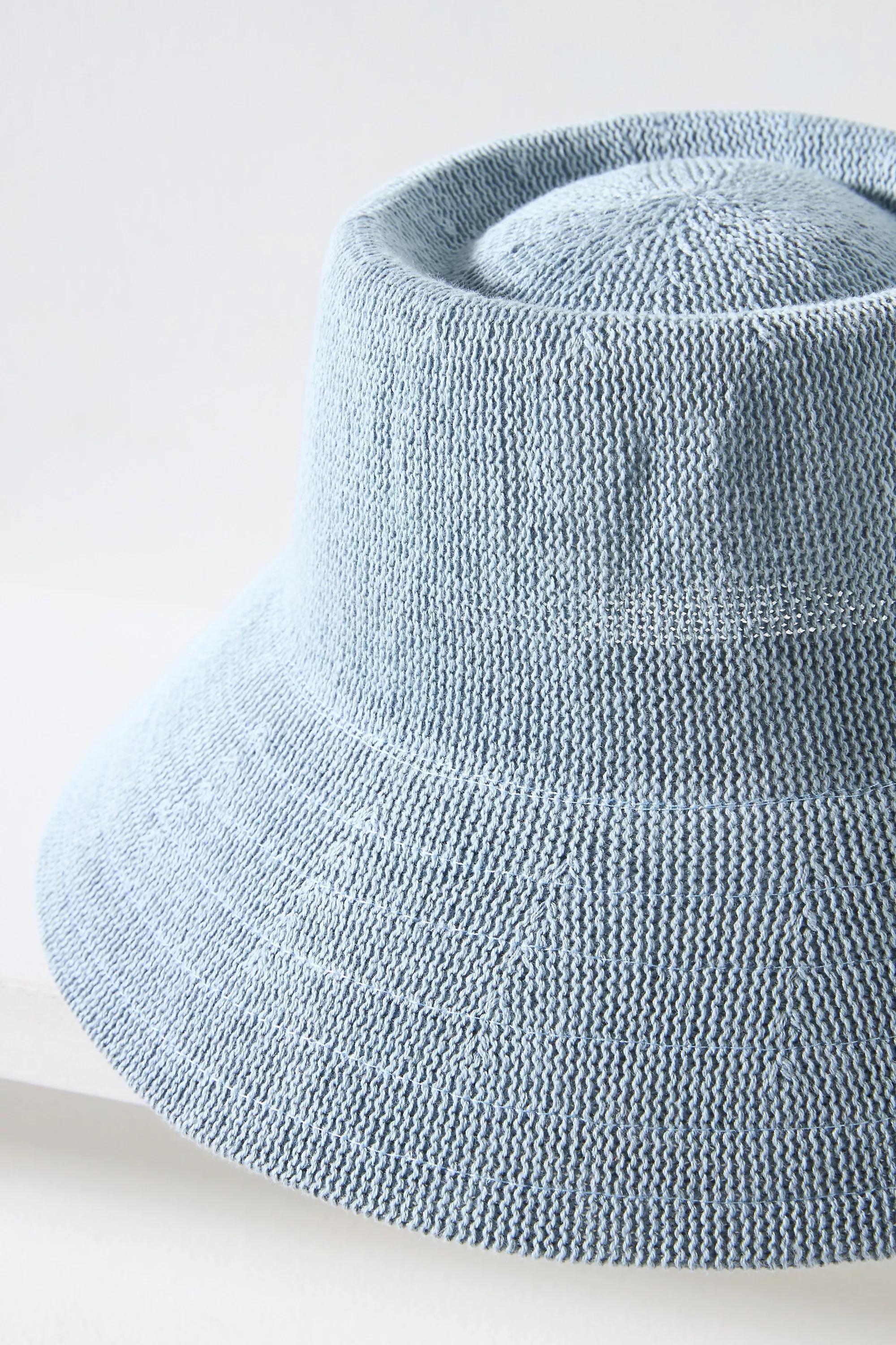 Knitted Bucket Hat, Blue, A501_0040, large image number 2