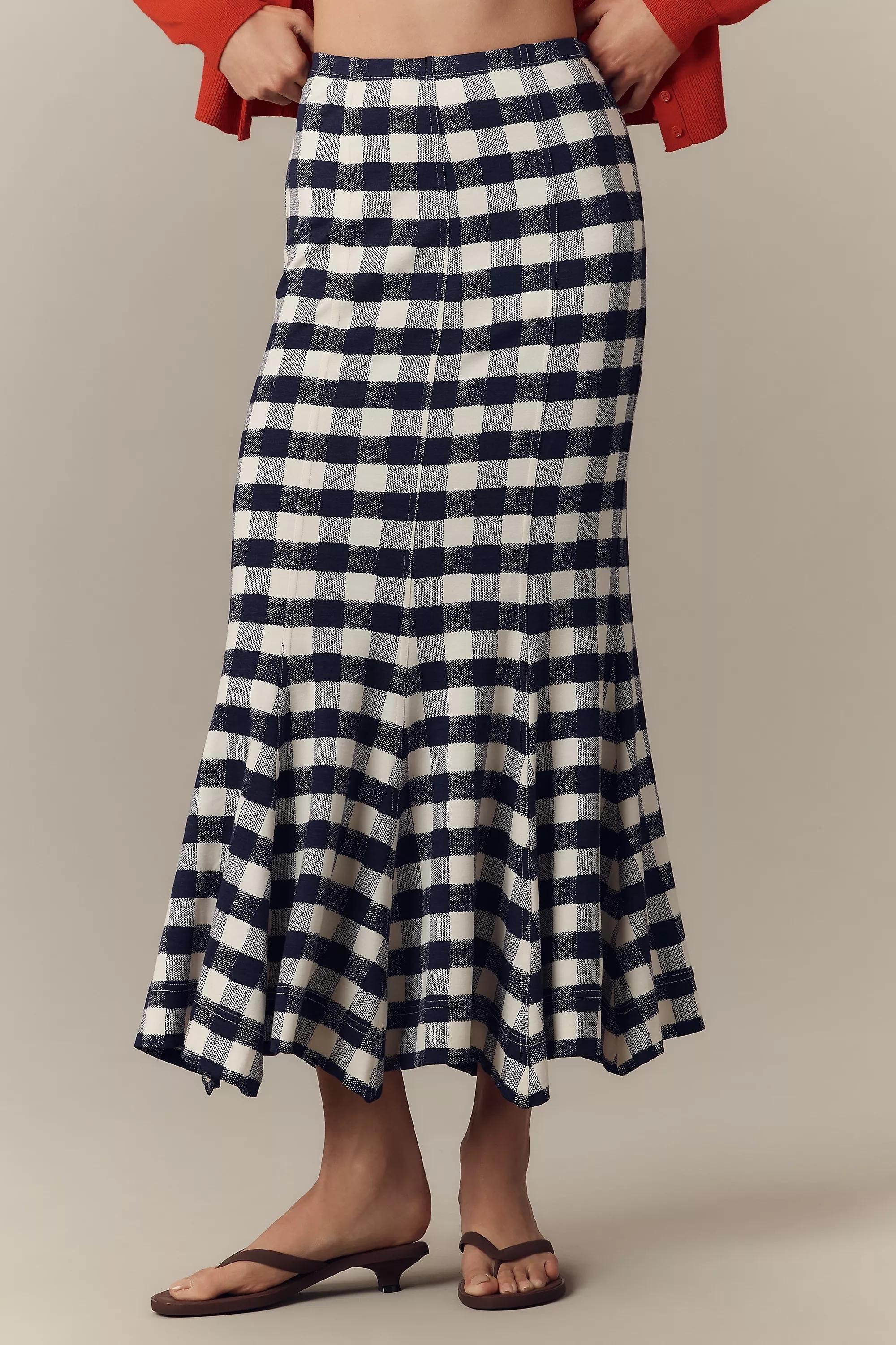 By Maeve Flared Midi Skirt, Blue, , large image number 3
