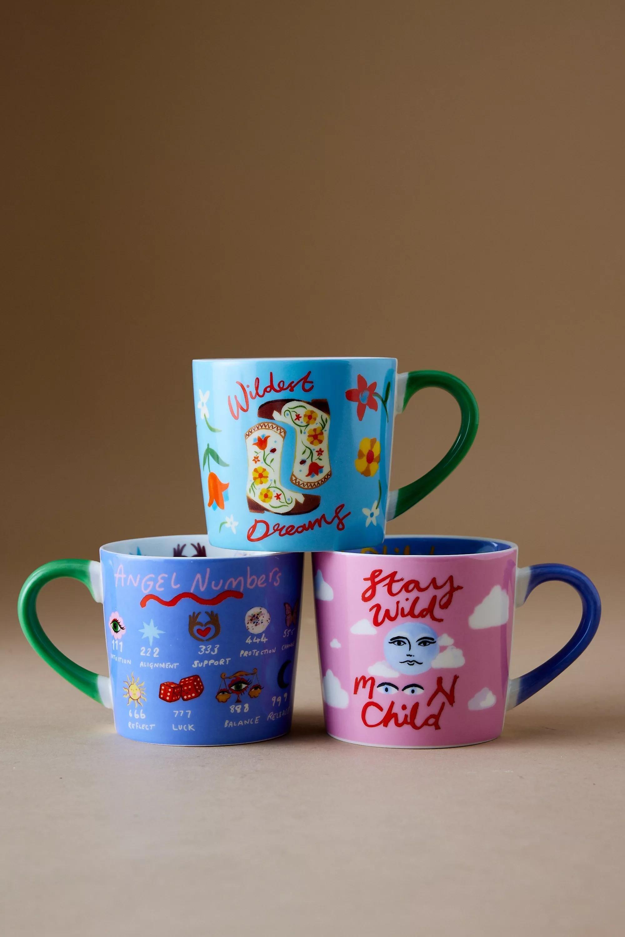 By Eleanor Bowmer Wildest Dreams Mug, Blue, A501_0048, medium