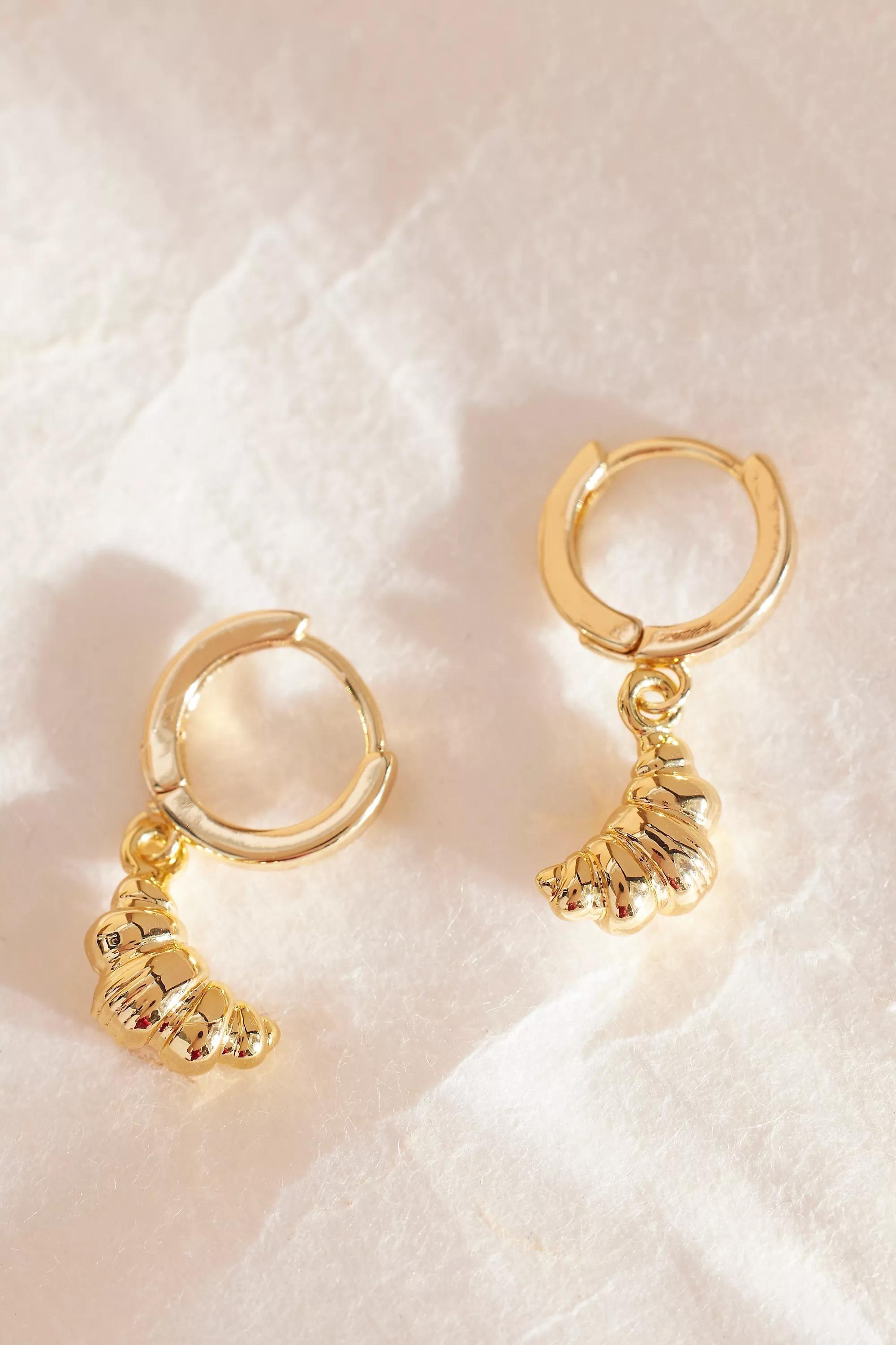 Anthropologie Charm Hoop, Gold, A501_0070, large image number 0