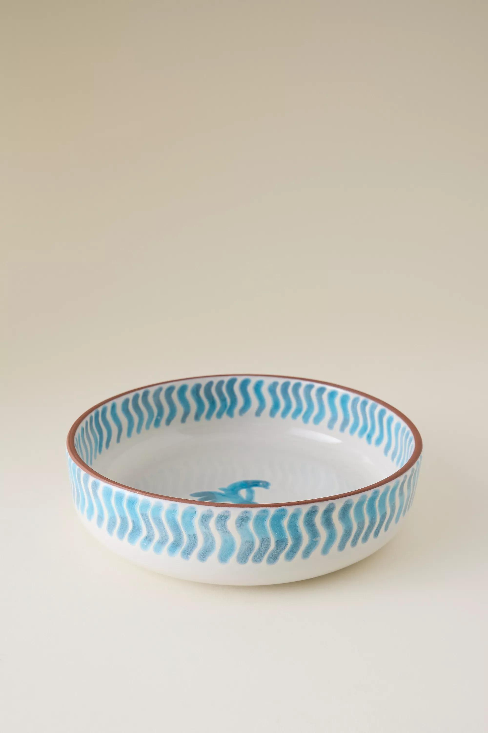 TURQUOISE The Mediterranean Dish Glazed Terracotta Grain Bowl, A501_0046, large image number 1