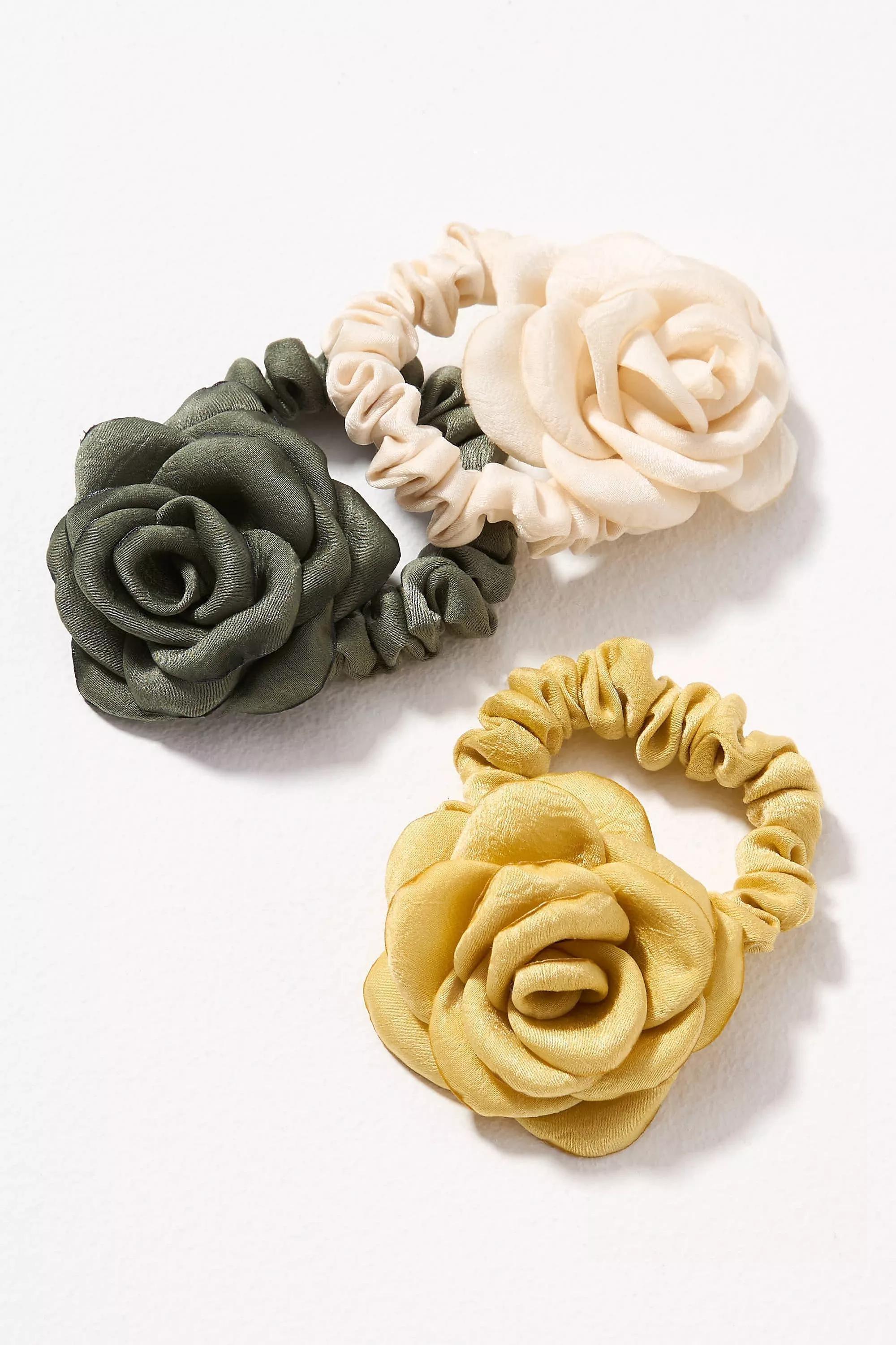 Anthropologie Set Of 3 Hair Accessory, Green, A501_0038, large image number 0