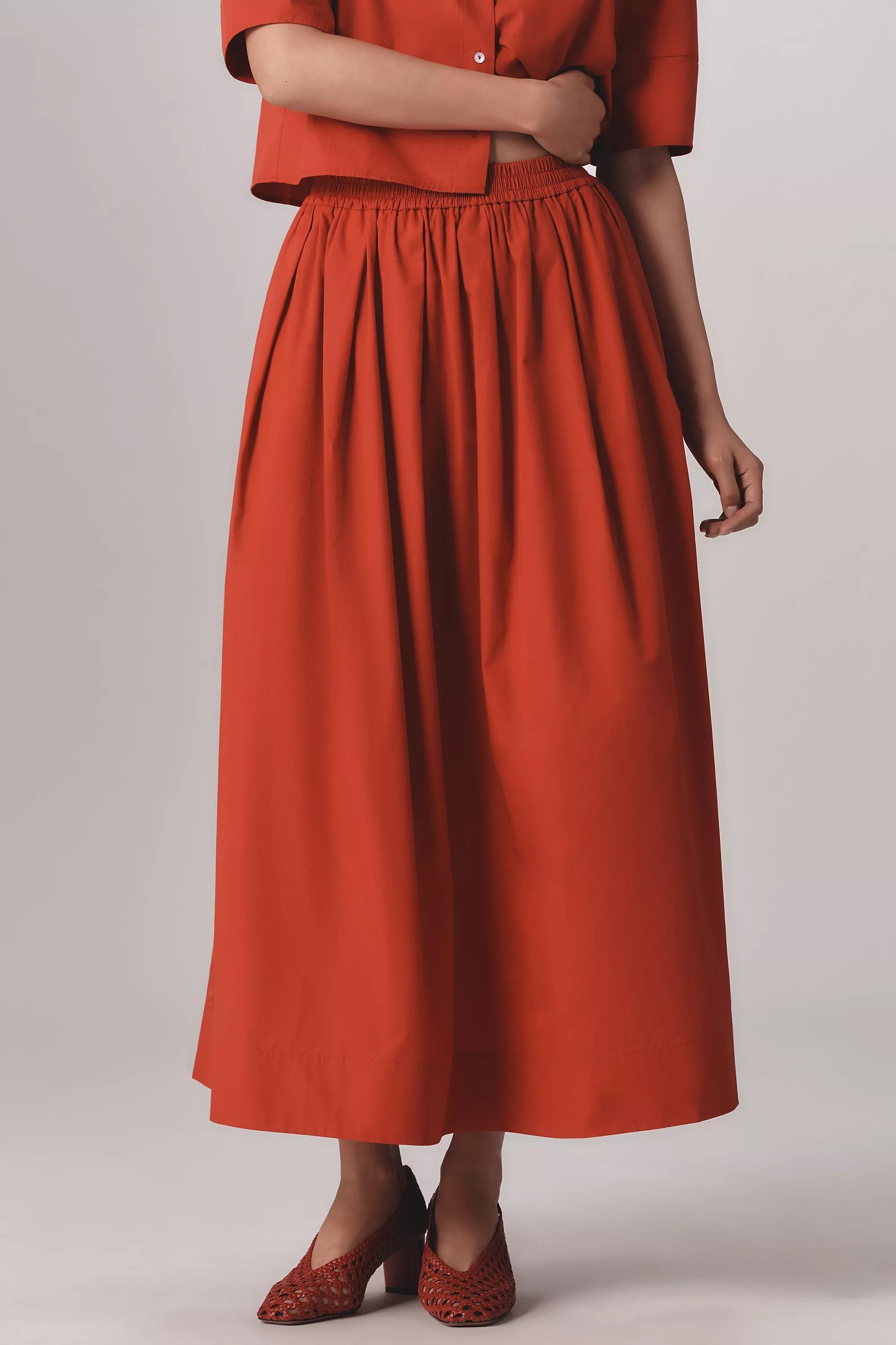 By Maeve Pull-On Circle Skirt, Red, , large image number 1