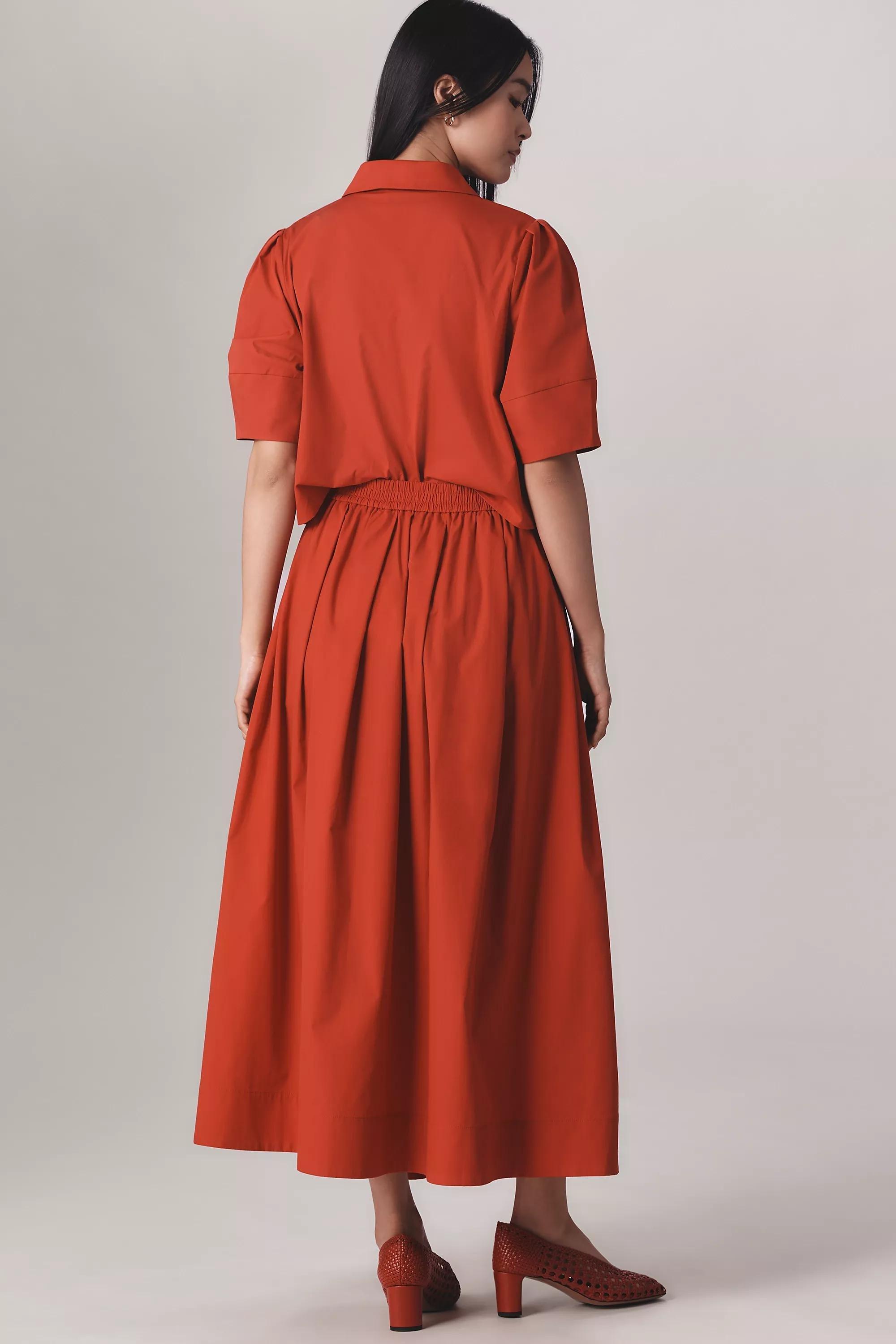 By Maeve Pull-On Circle Skirt, Red, , large image number 2