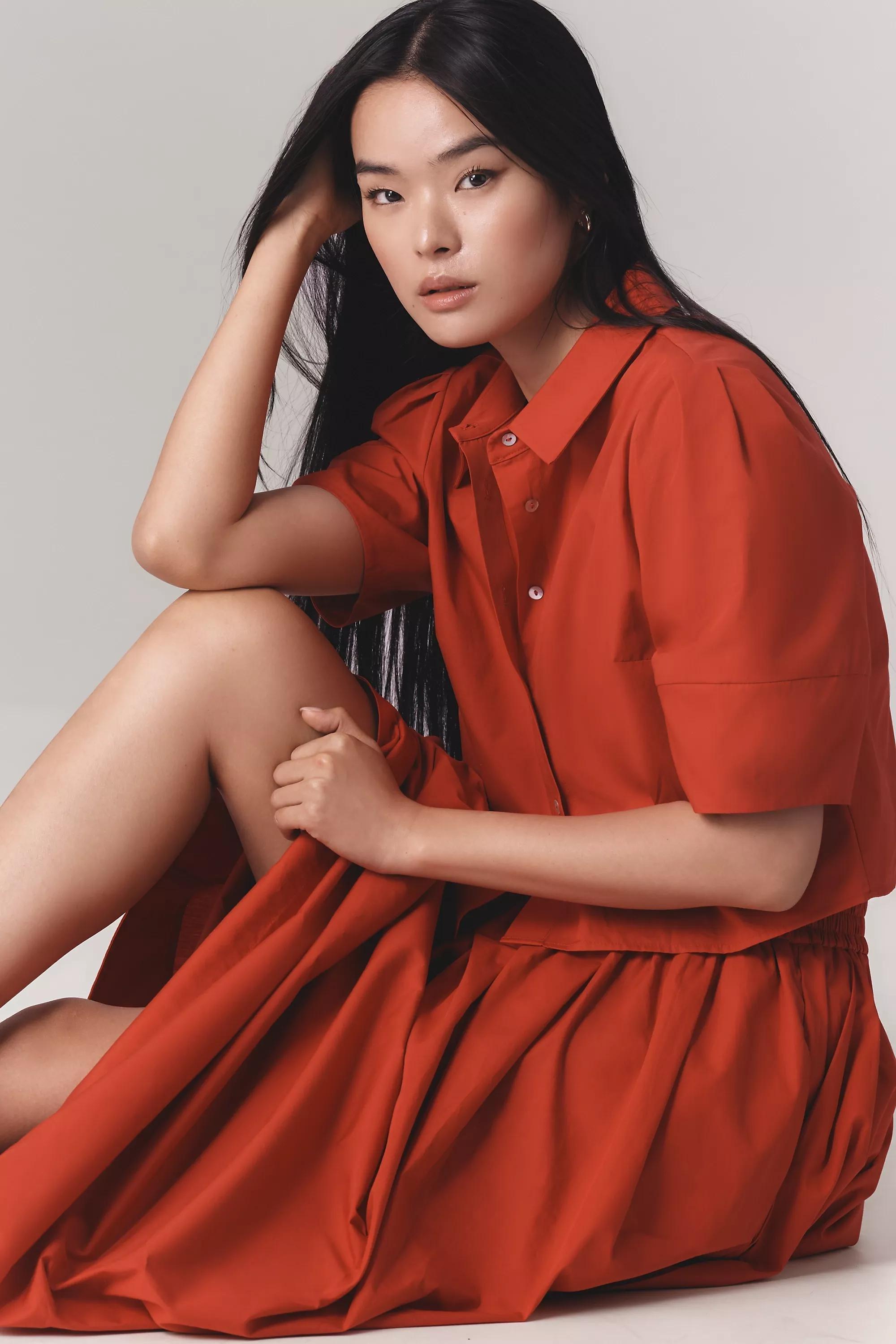 By Maeve Pull-On Circle Skirt, Red, , large image number 3