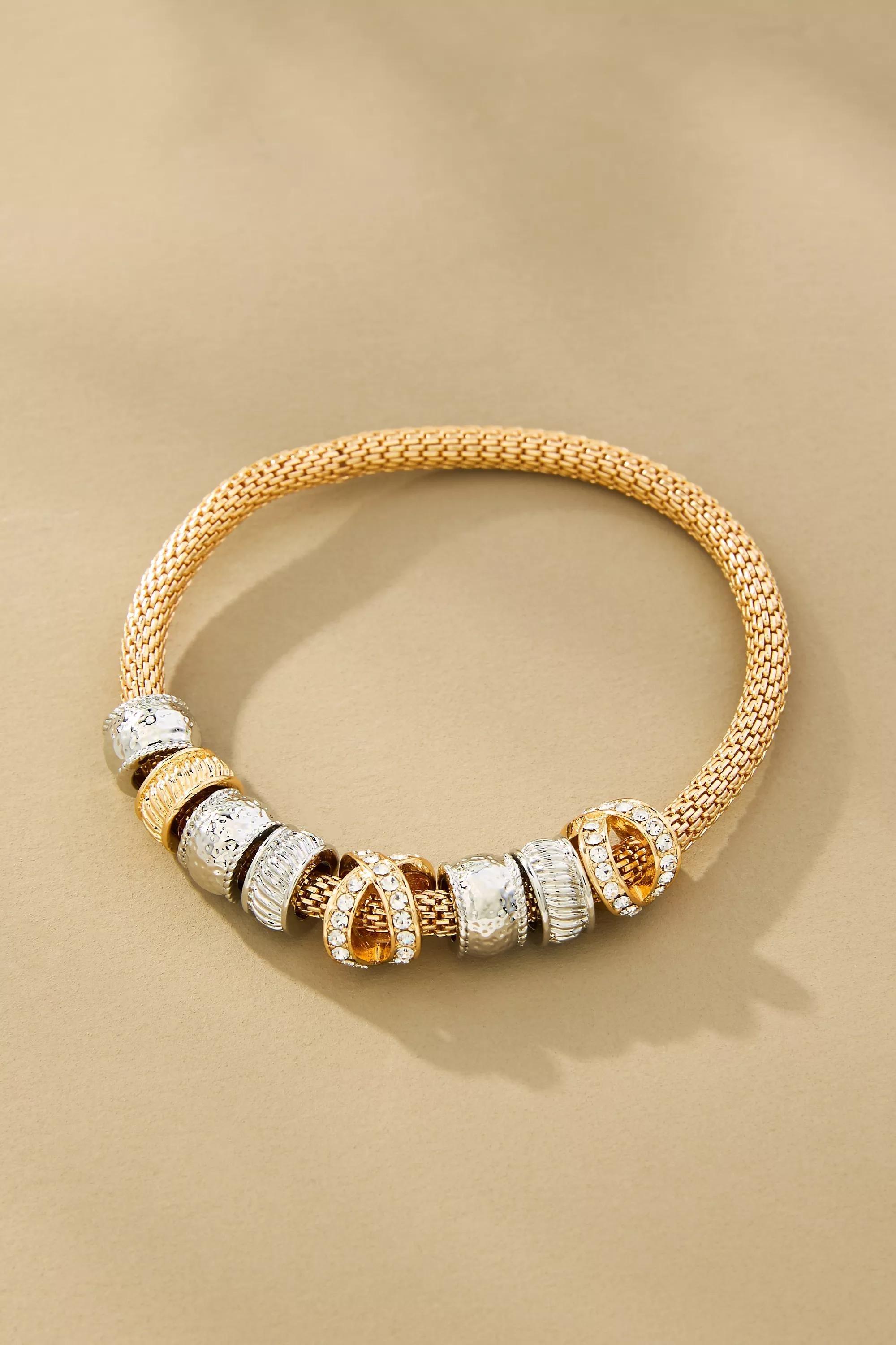 Mixed Charm Bracelet, Gold, A501_0070, large image number 0
