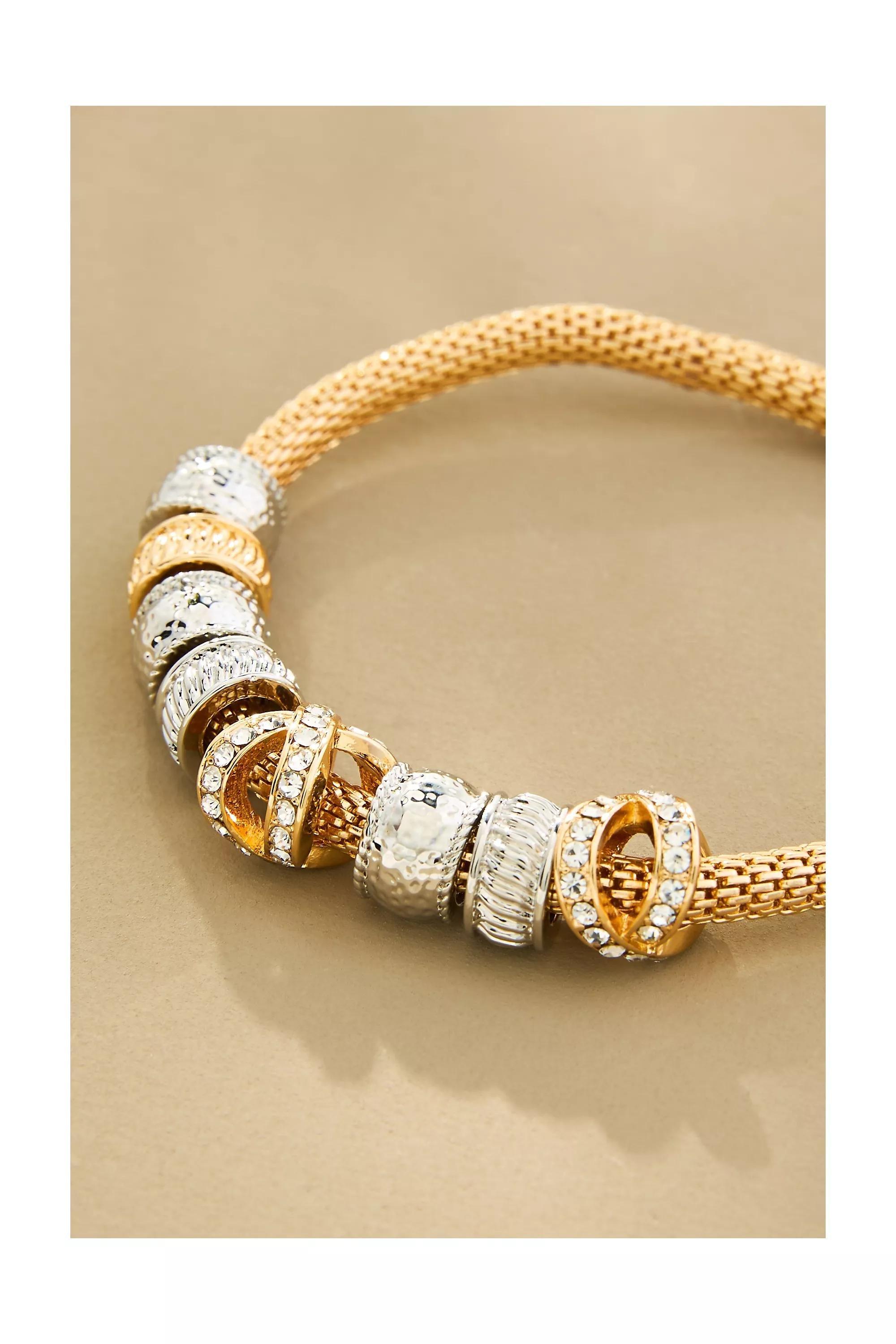 Mixed Charm Bracelet, Gold, A501_0070, large image number 1