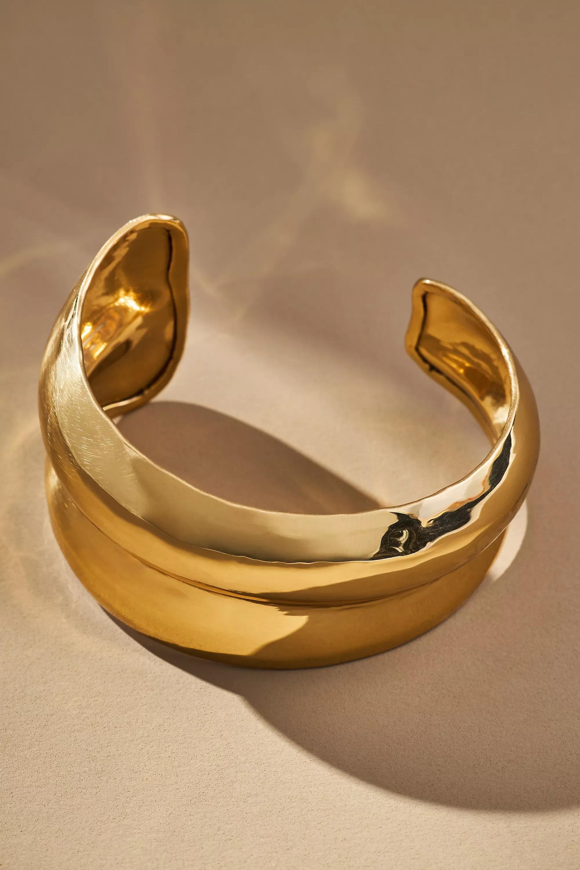 Anthropologie Bracelet Cuff, Gold, A501_0070, large image number 0