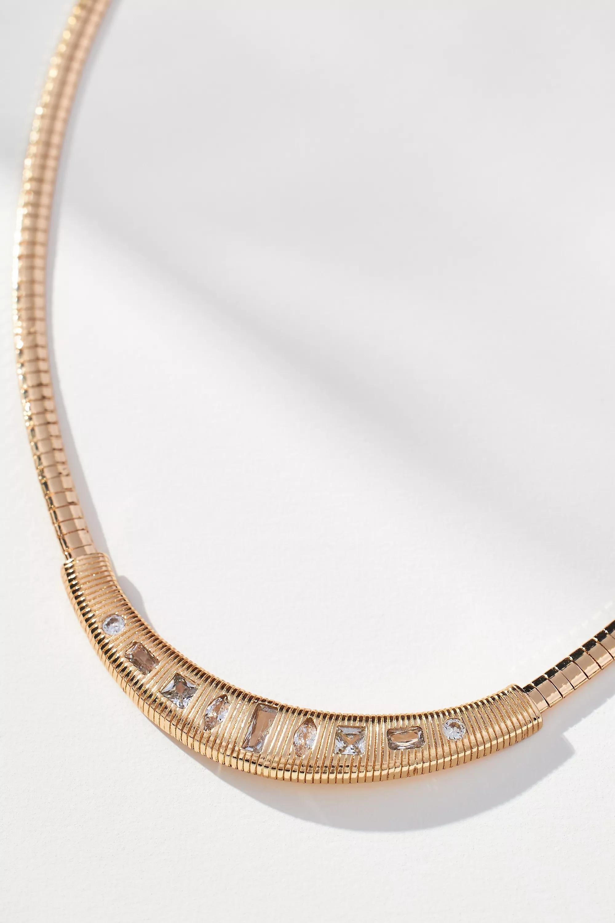 Anthropologie Chain Necklace, Gold, A501_0070, large image number 1