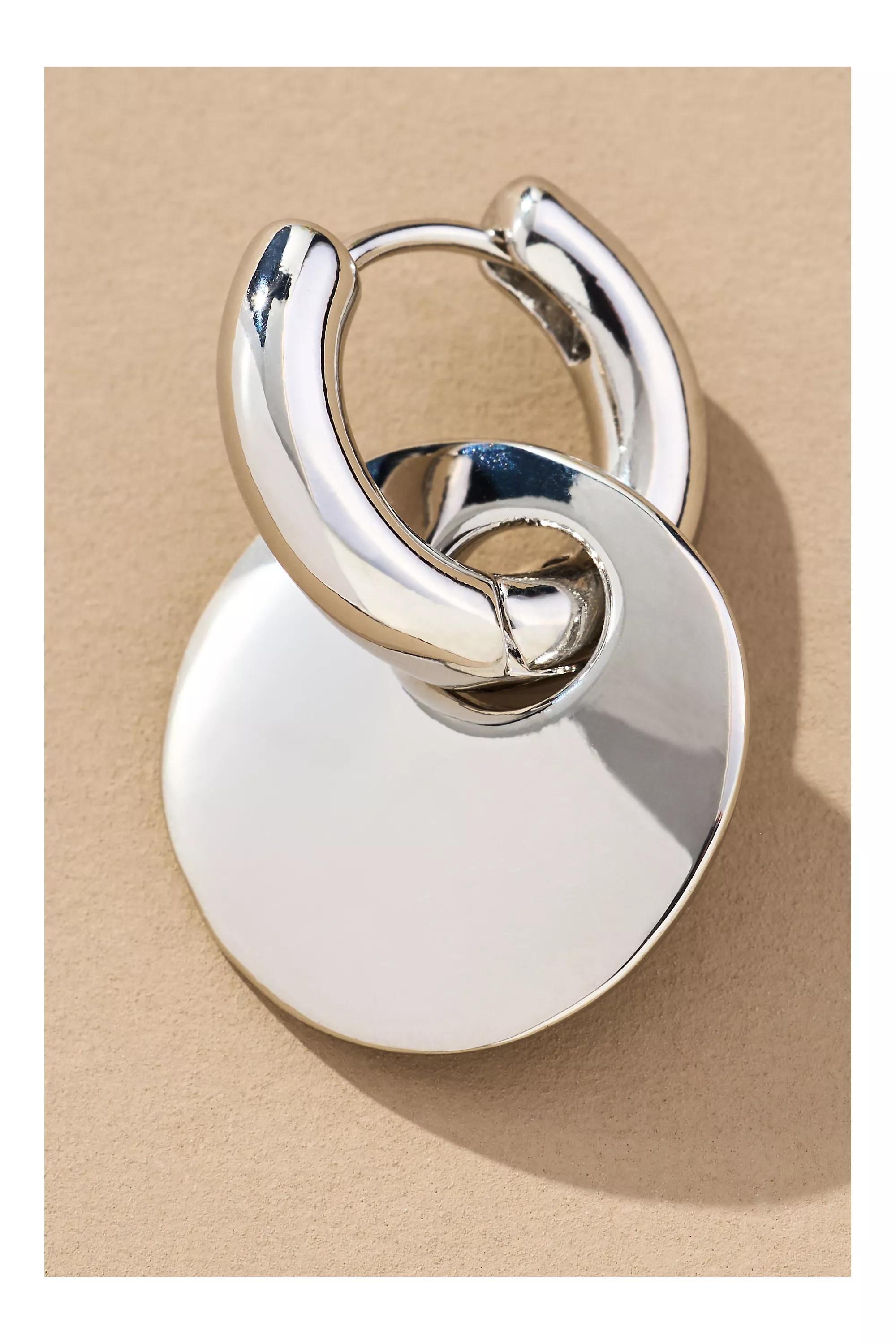 Anthropologie Charm Hoop, Silver, A501_0007, large image number 1