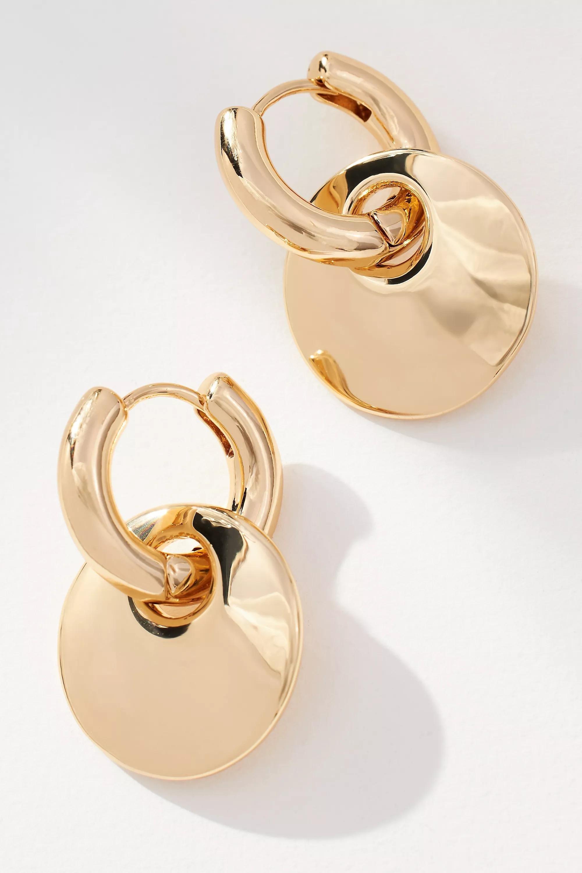 Anthropologie Charm Hoop, Gold, A501_0070, large image number 0