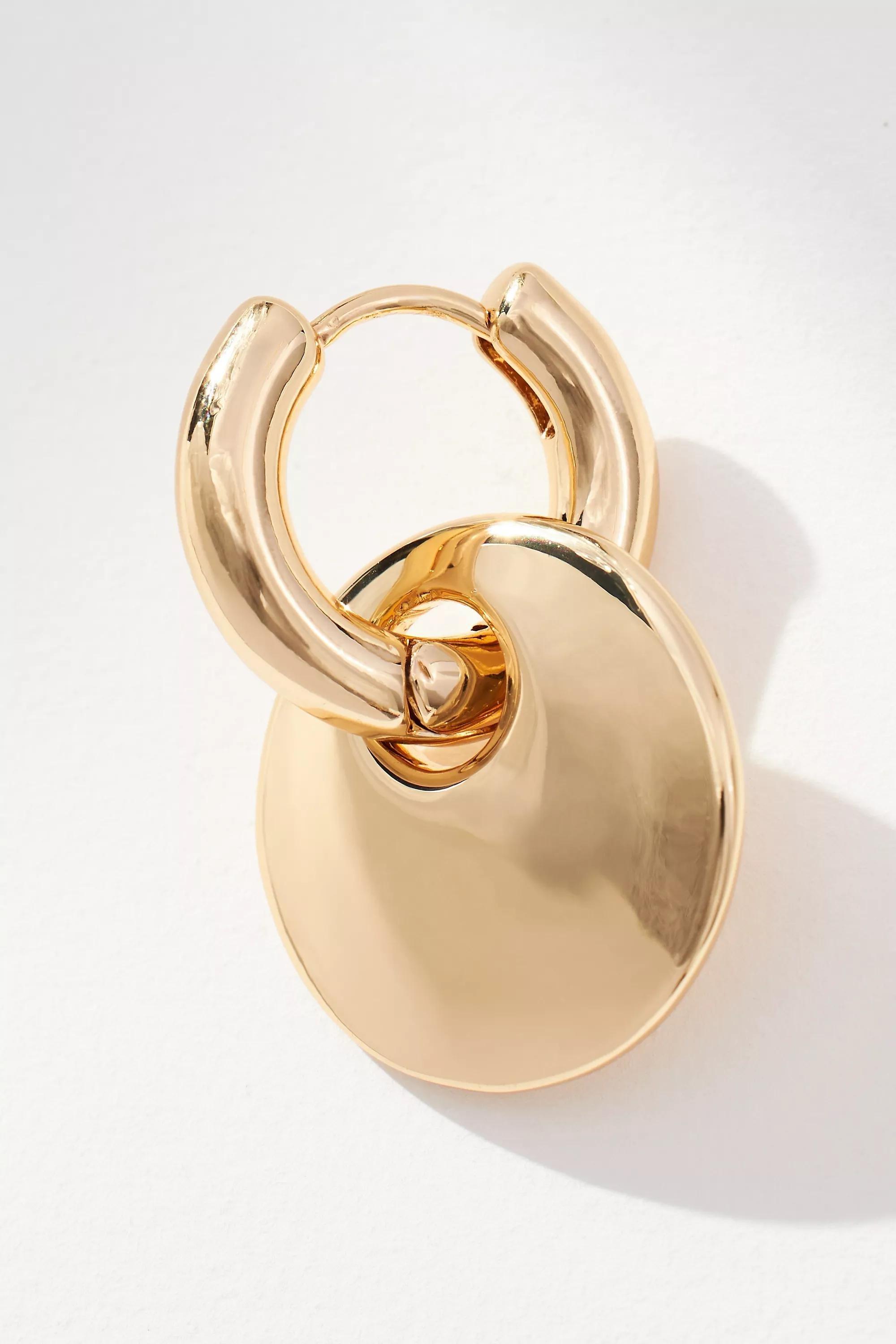 Anthropologie Charm Hoop, Gold, A501_0070, large image number 1