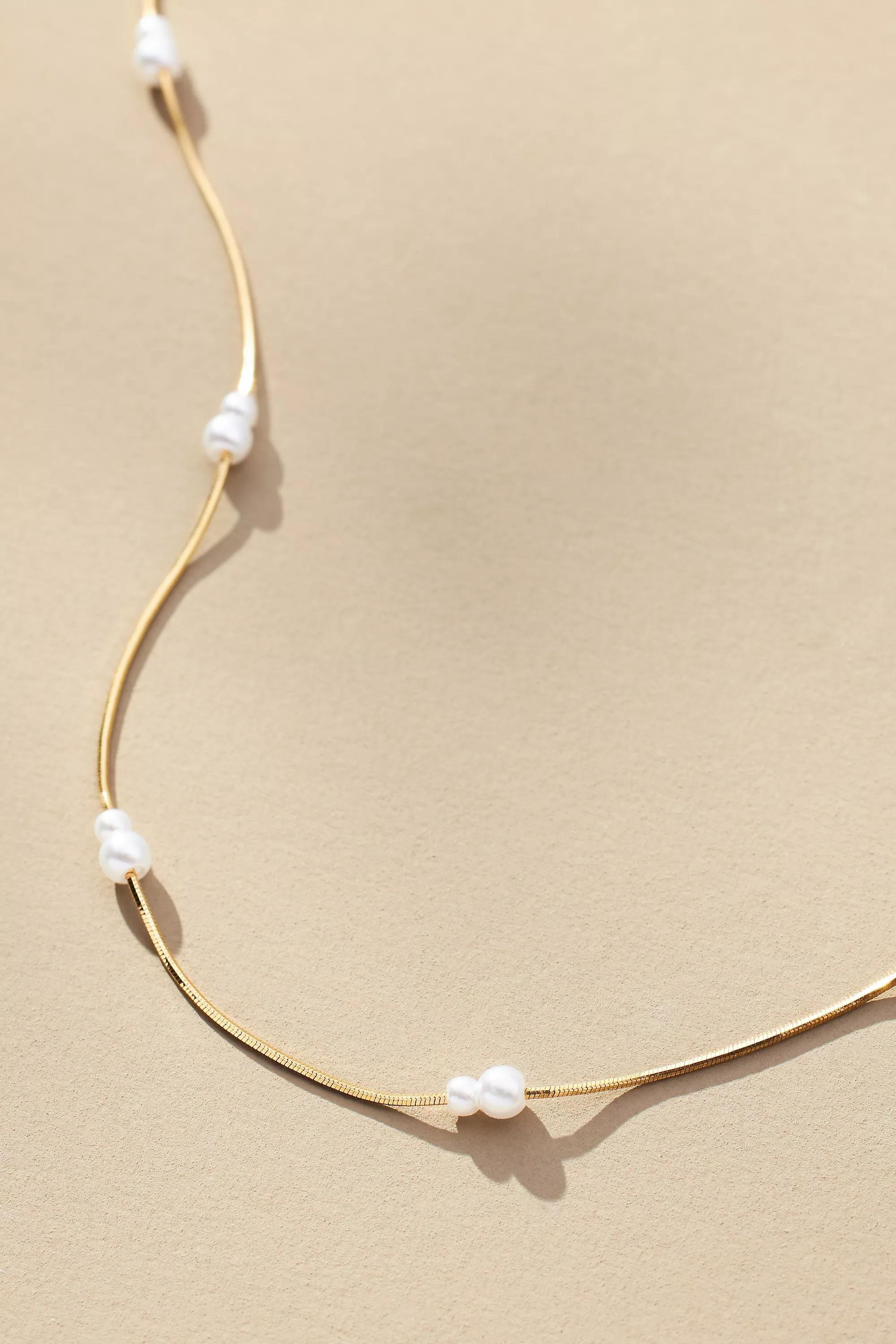 Anthropologie Necklace Chain, Gold, A501_0017, large image number 2