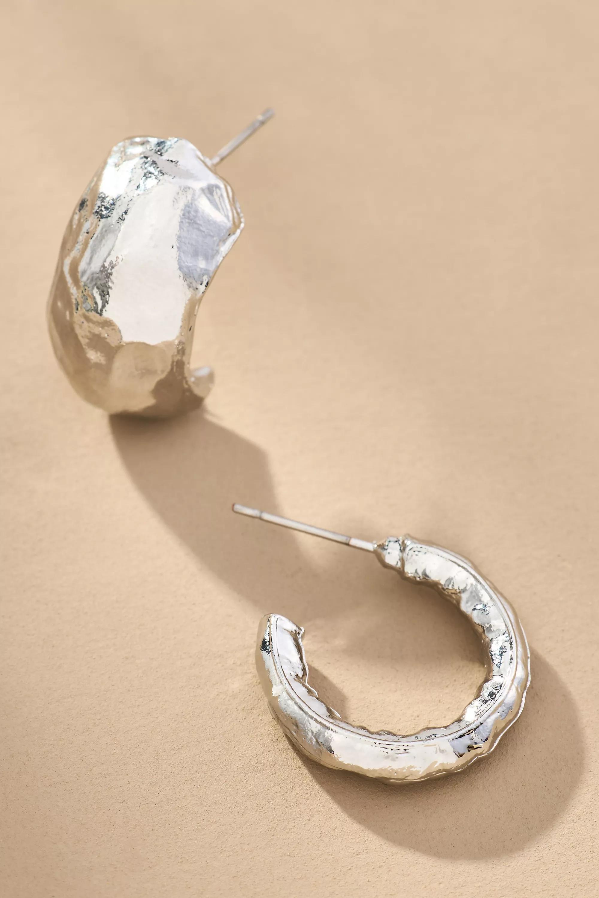 Anthropologie Set Of 2 Earrings, Silver, A501_0007, large image number 1
