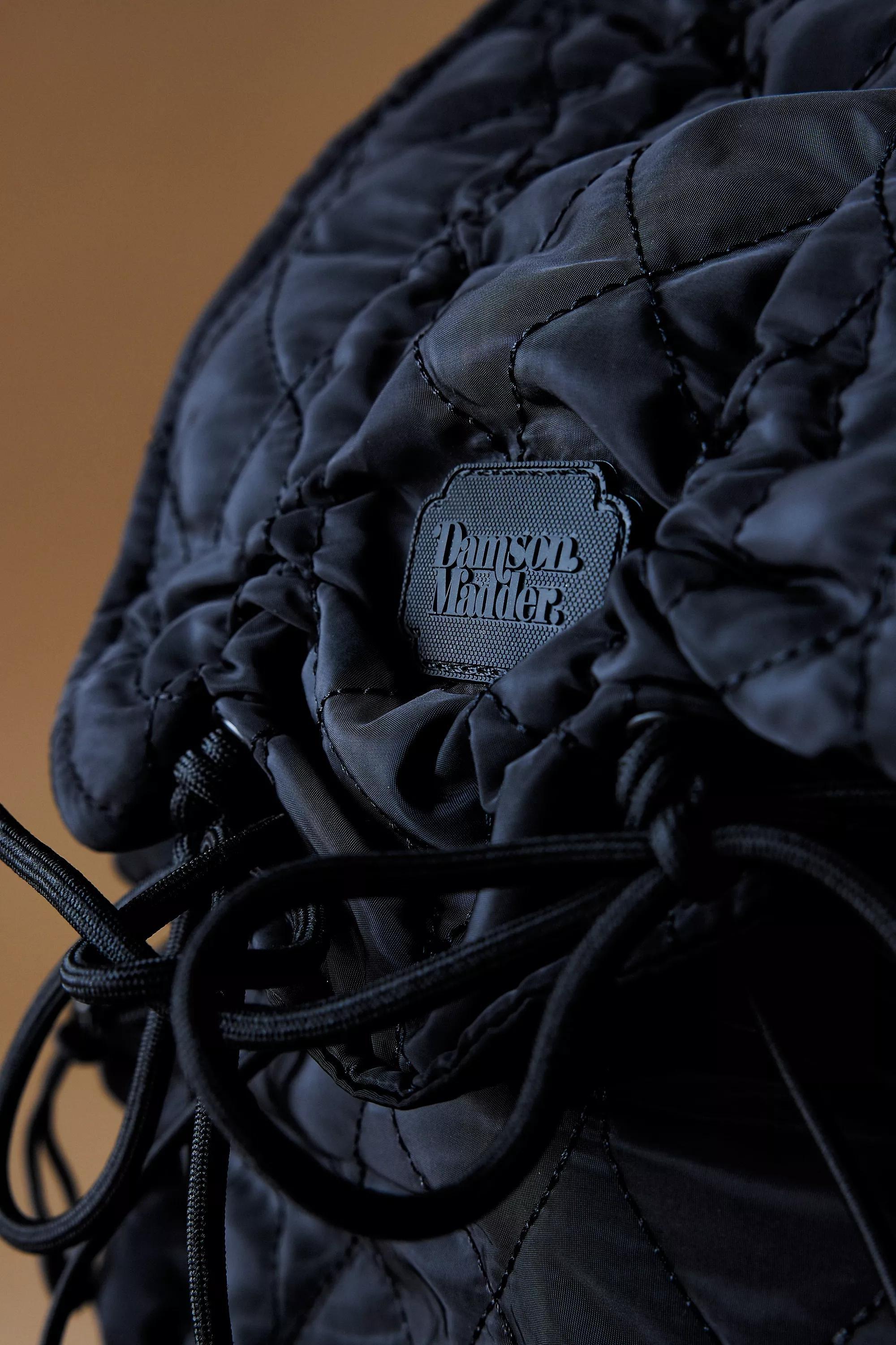 Damson Madder Gathered Padded Backpack, Black, A501_0001, large image number 4