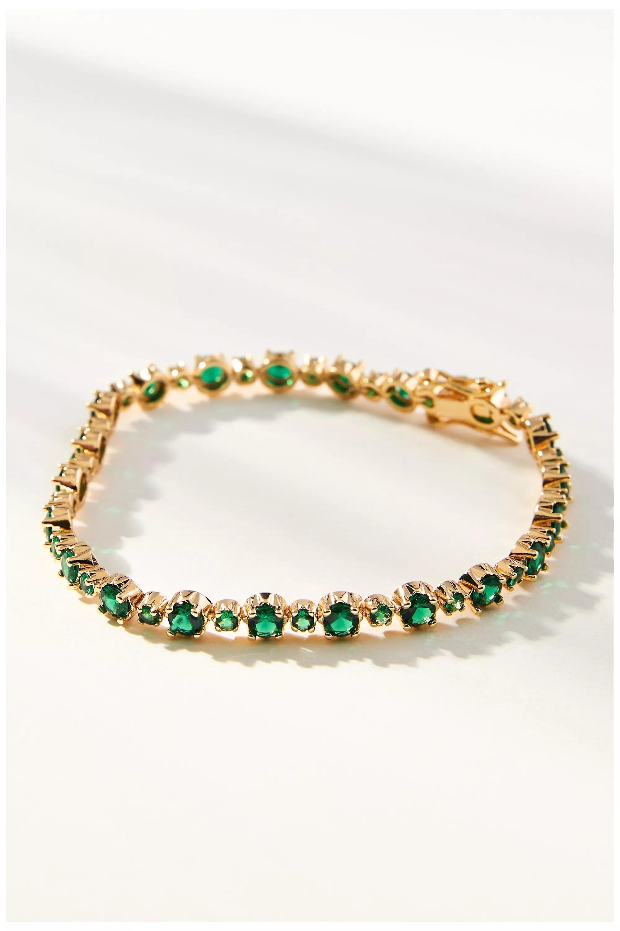 GREEN Gemstone Tennis Bracelet, , medium