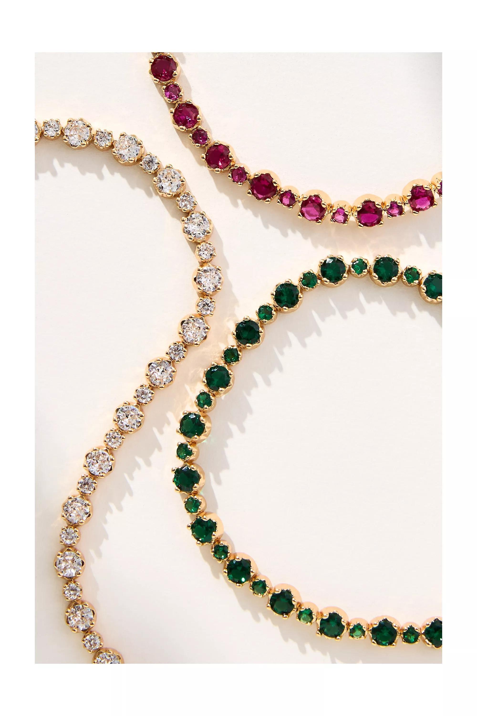 Pink Gemstone Tennis Bracelet, A501_0066, large image number 1