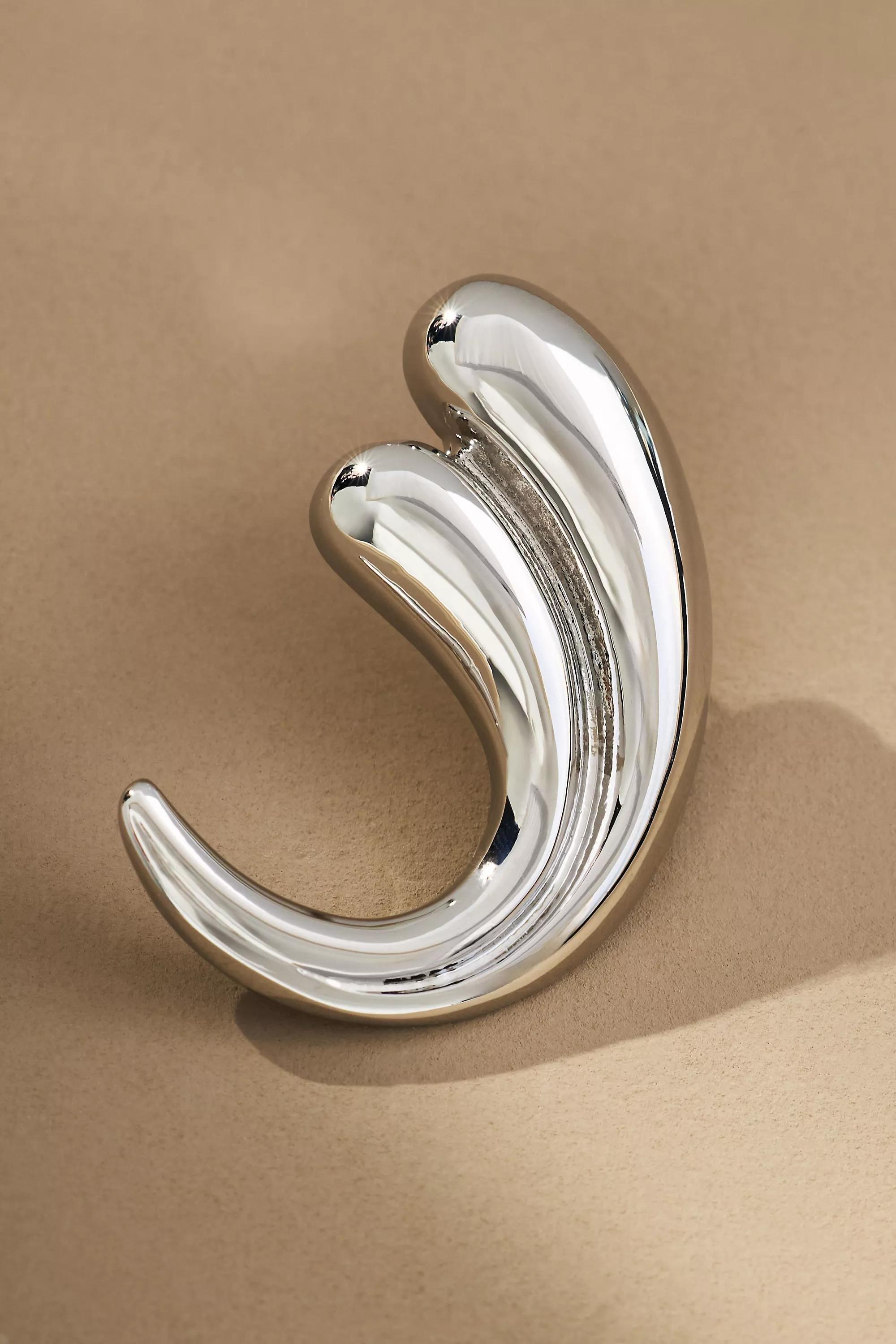 Anthropologie Earrings, Silver, A501_0007, large image number 1