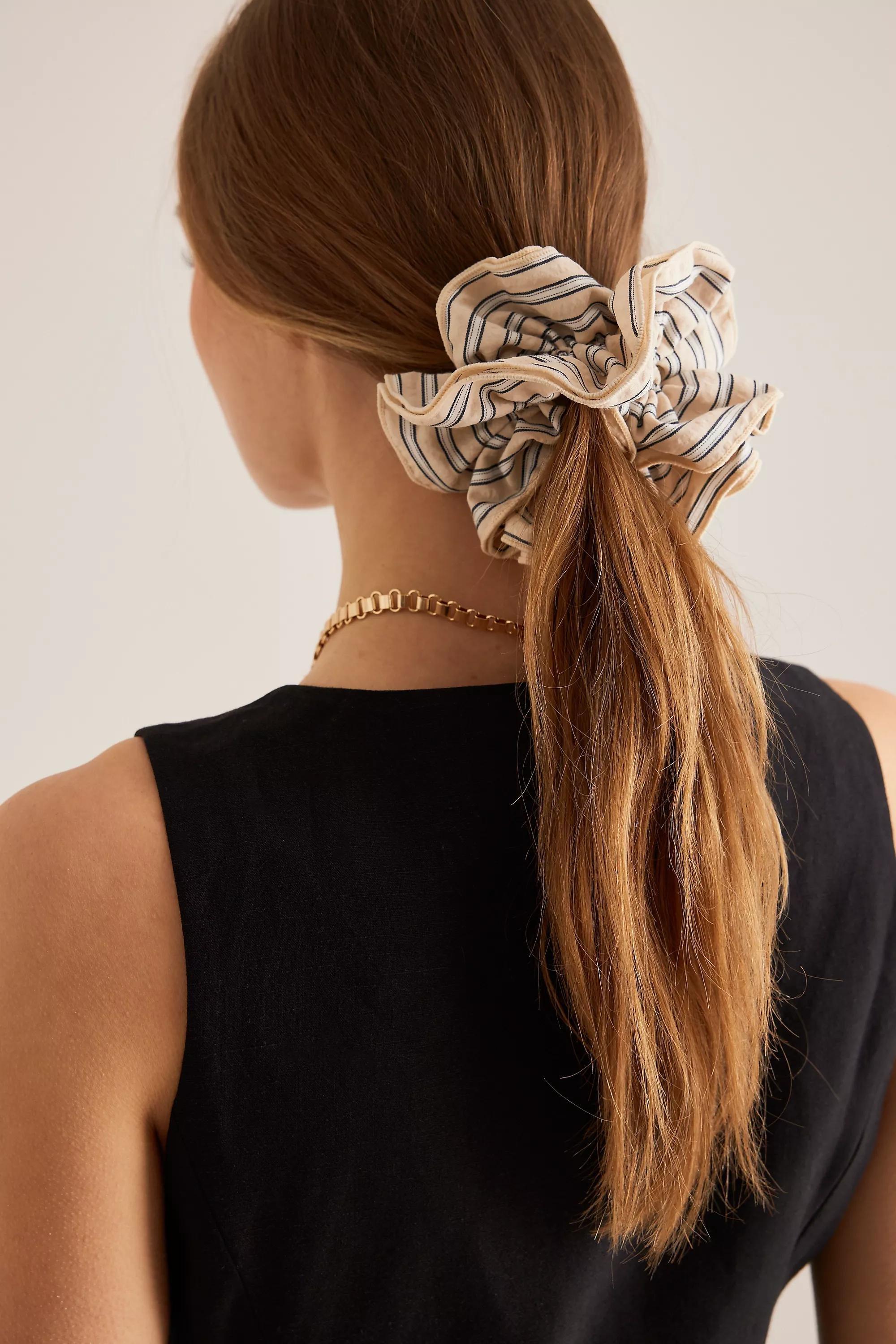 Anthropologie Scrunchie, White, A501_0012, large image number 2