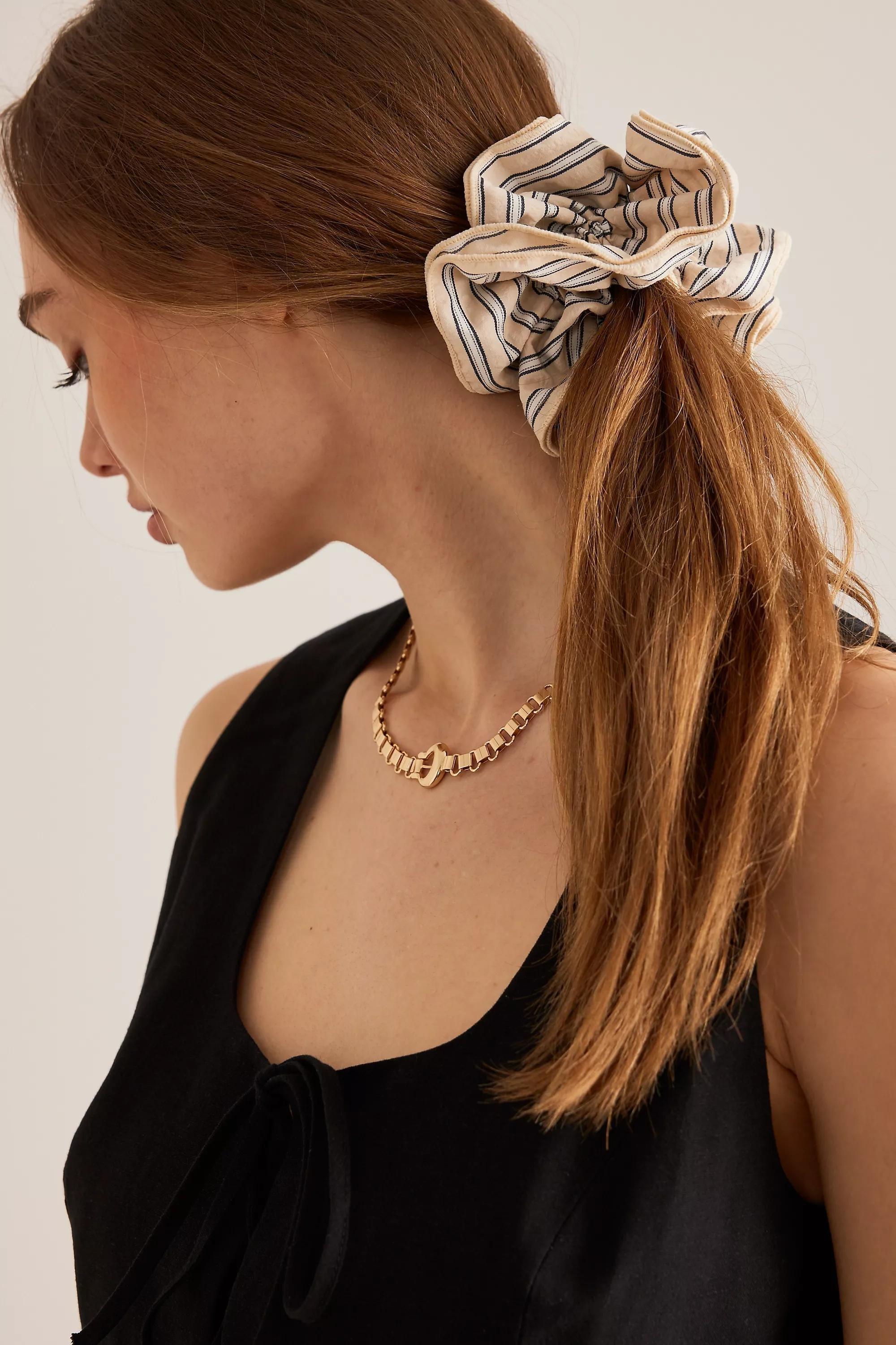 Anthropologie Scrunchie, White, A501_0012, large image number 4
