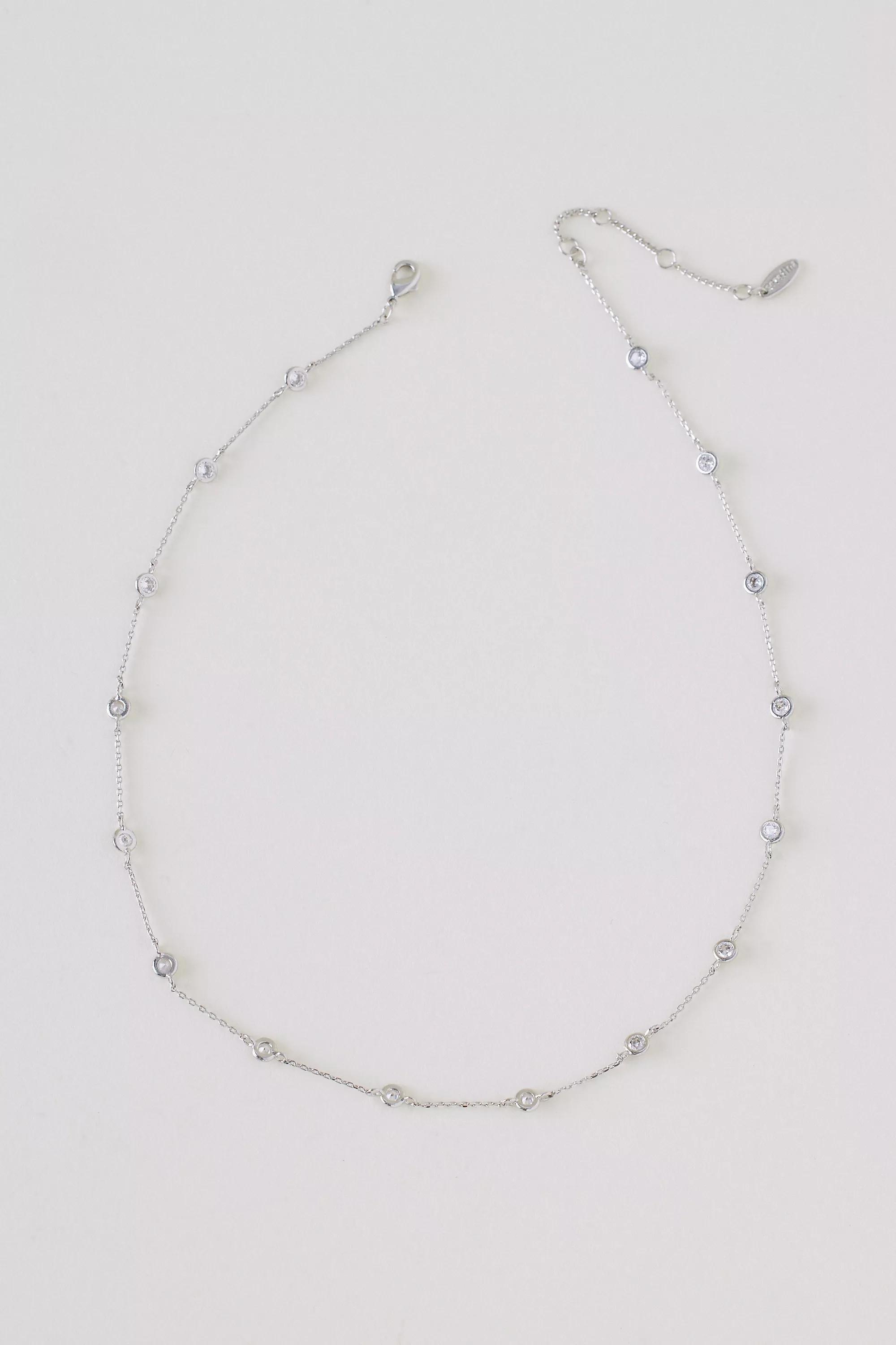Anthropologie Necklace, Silver, A501_0007, large image number 0