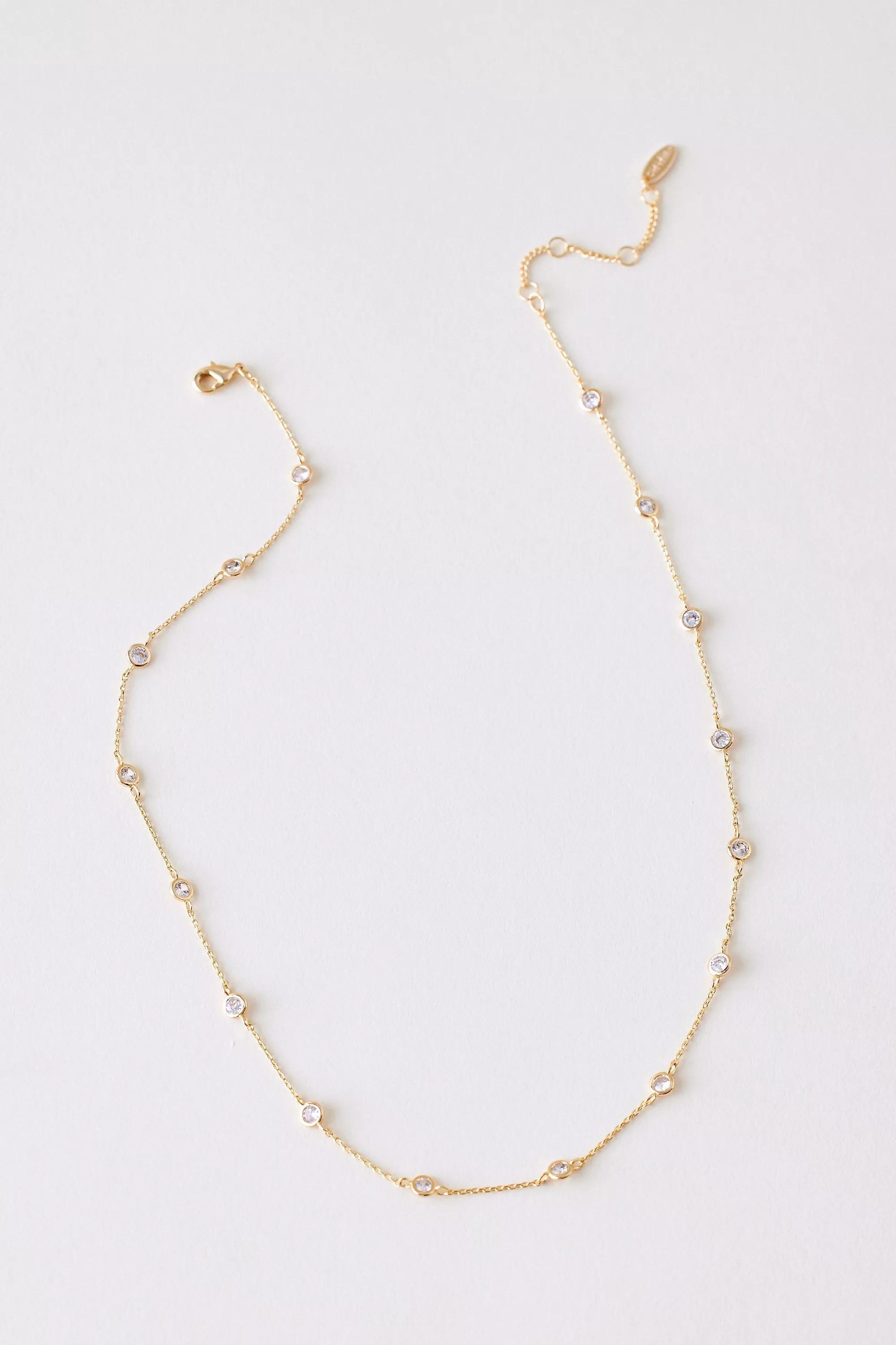 Anthropologie Necklace, Gold, A501_0070, large image number 0