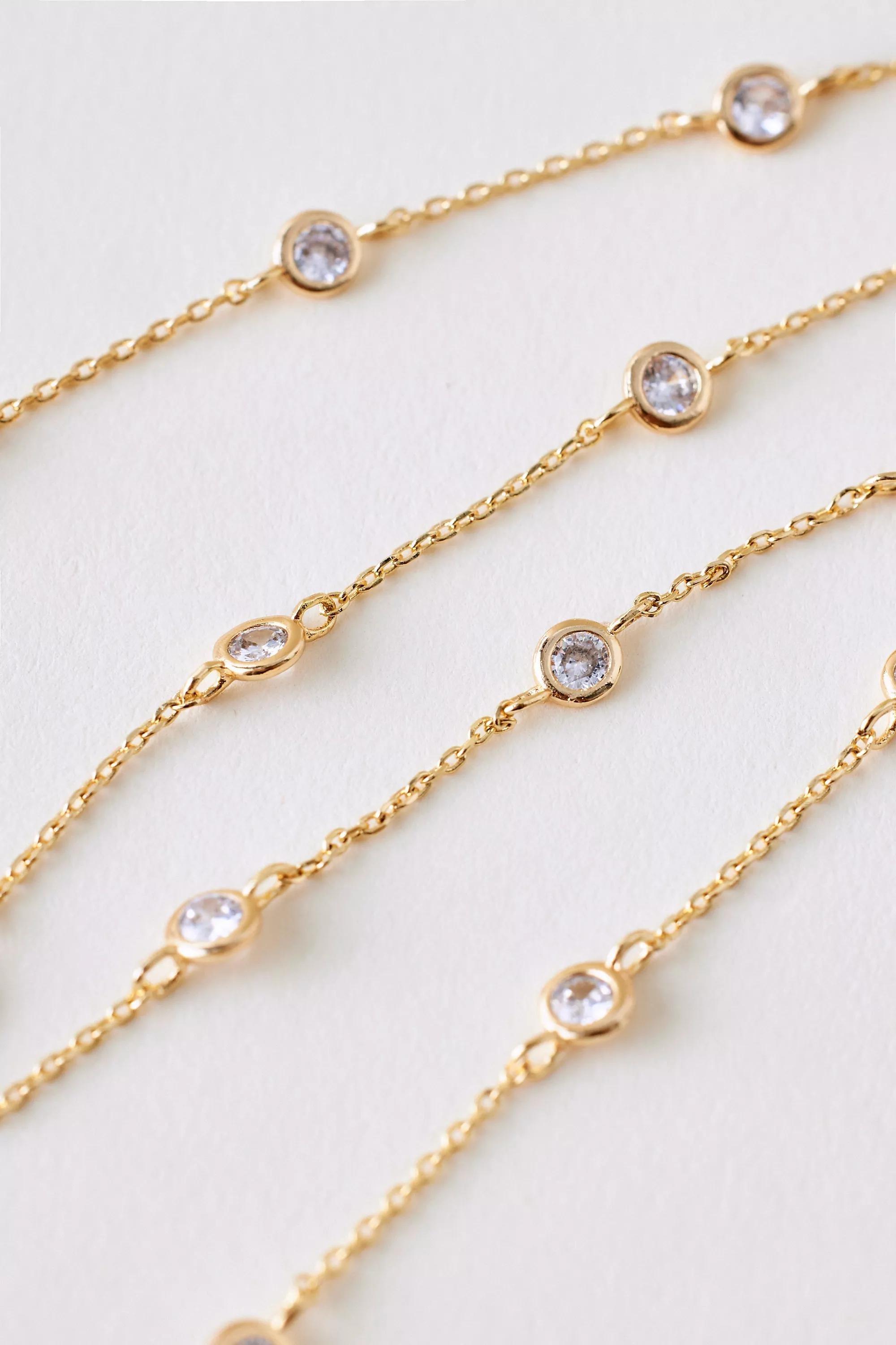 Anthropologie Necklace, Gold, A501_0070, large image number 1