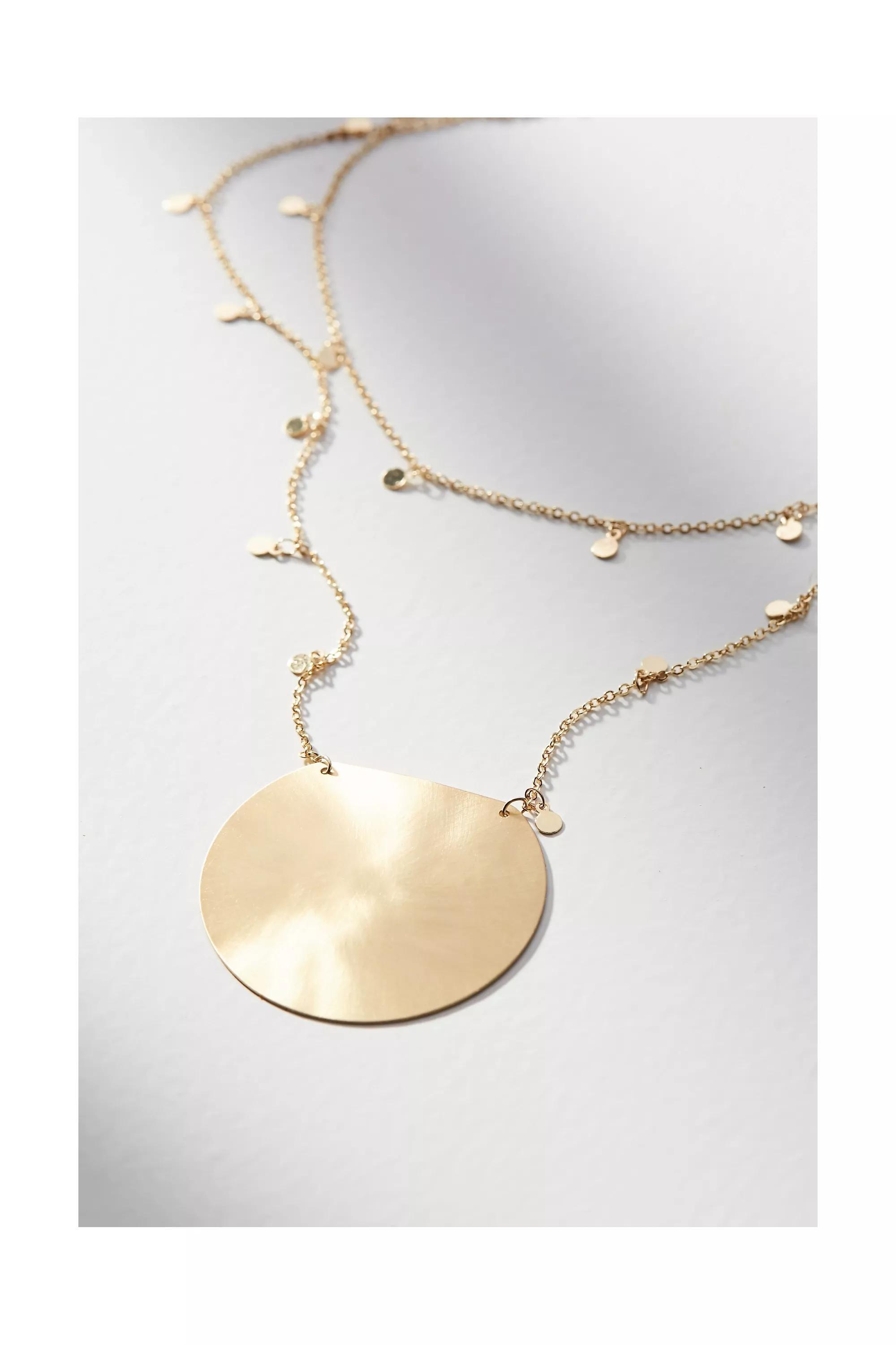 Anthropologie Multi-Chain Necklace, Gold, A501_0070, large image number 3