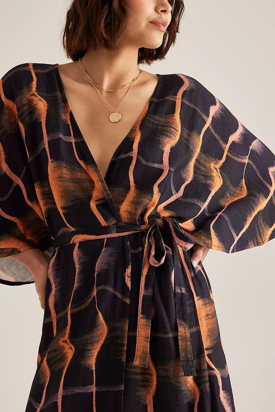 Anthropologie Paisley Shine Kimono, A501_0001, large image number 4